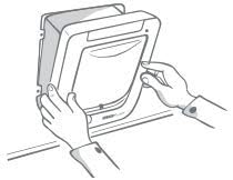 SureFlap - Sure Petcare Microchip Cat Flap, White, Scans Pet's ID on Entry, Check Your Cat's Size,Flap Opening is 4 3/4” (H) by 5 5/8” (W)