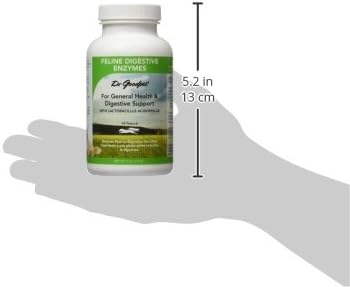 Dr. Goodpet Feline Digestive Enzymes 10X w/Probiotics & Prebiotics | Supports Healthy Digestive Tracts | Perfect Kitty Poops & Improve General Health | Vegan (NO Pork, NO Beef, Clean and Effective)