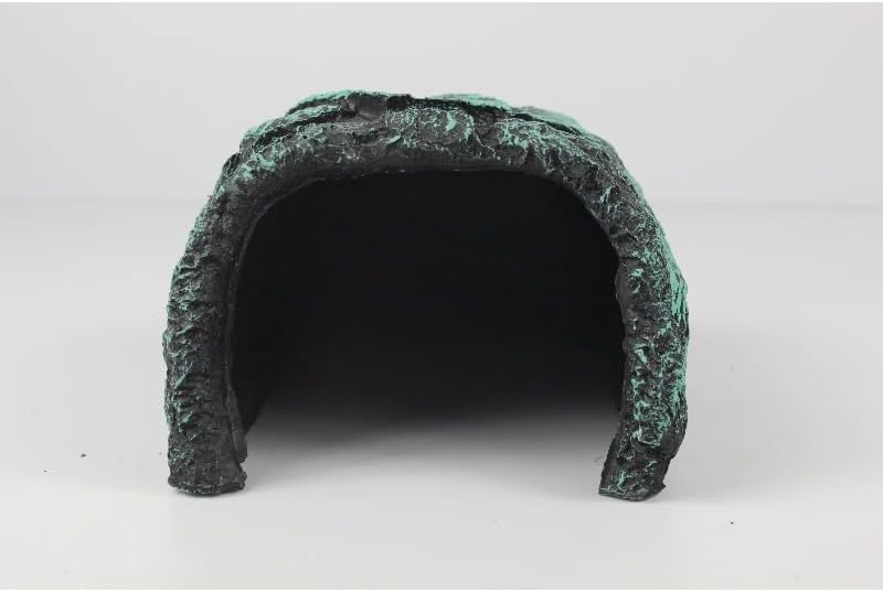 Decorative Rock Appearance Resin Reptile Hiding Cave Shelter – Natural Style Habitat Decor for Reptile Enclosures, Secure Hideout for Resting, Habitat Organization and Daily Environment Use