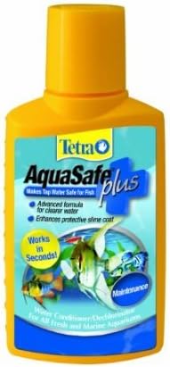 Tetra AquaSafe Plus, Aquarium Water Conditioner And Dechlorinator, 33.8 Ounces
