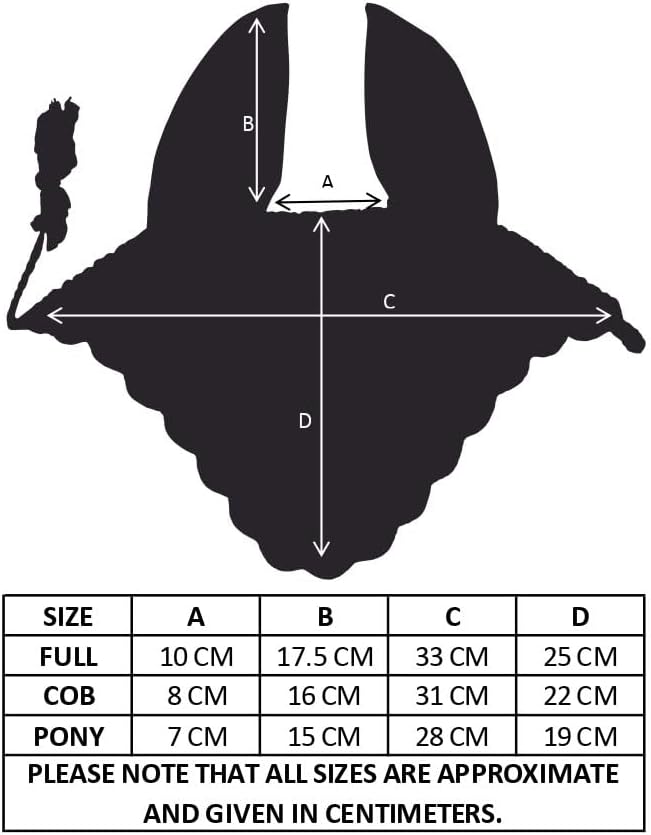 Horse Ear Bonnet Ear Net Hat Fly Bonnet Hood Mask Fly Veil Full Hand Made Cotton (RED, Horse/Full)