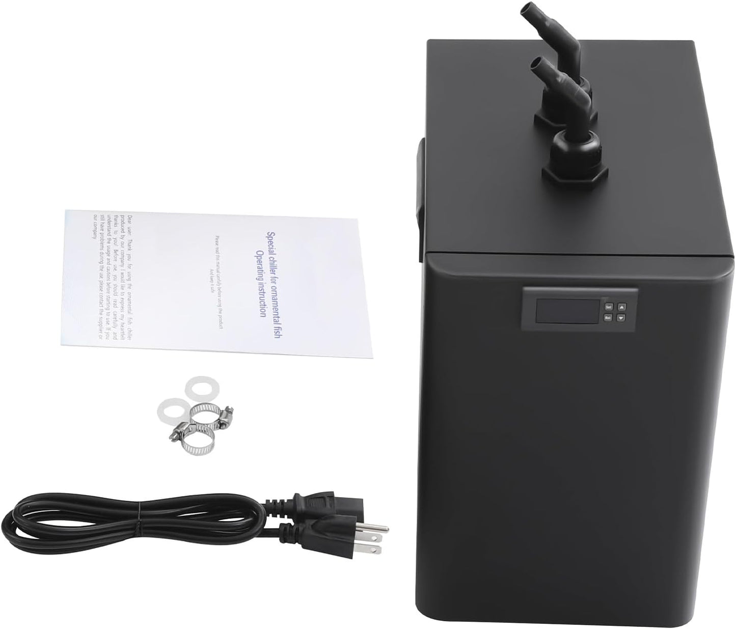 1/10 Hp Aquarium Chiller 47 Gal Water Chiller for Aquarium Cold Plunge Chiller with Adjustable Temperature & Recessed Handle for Aquarium, Supermarket, Aquaculture