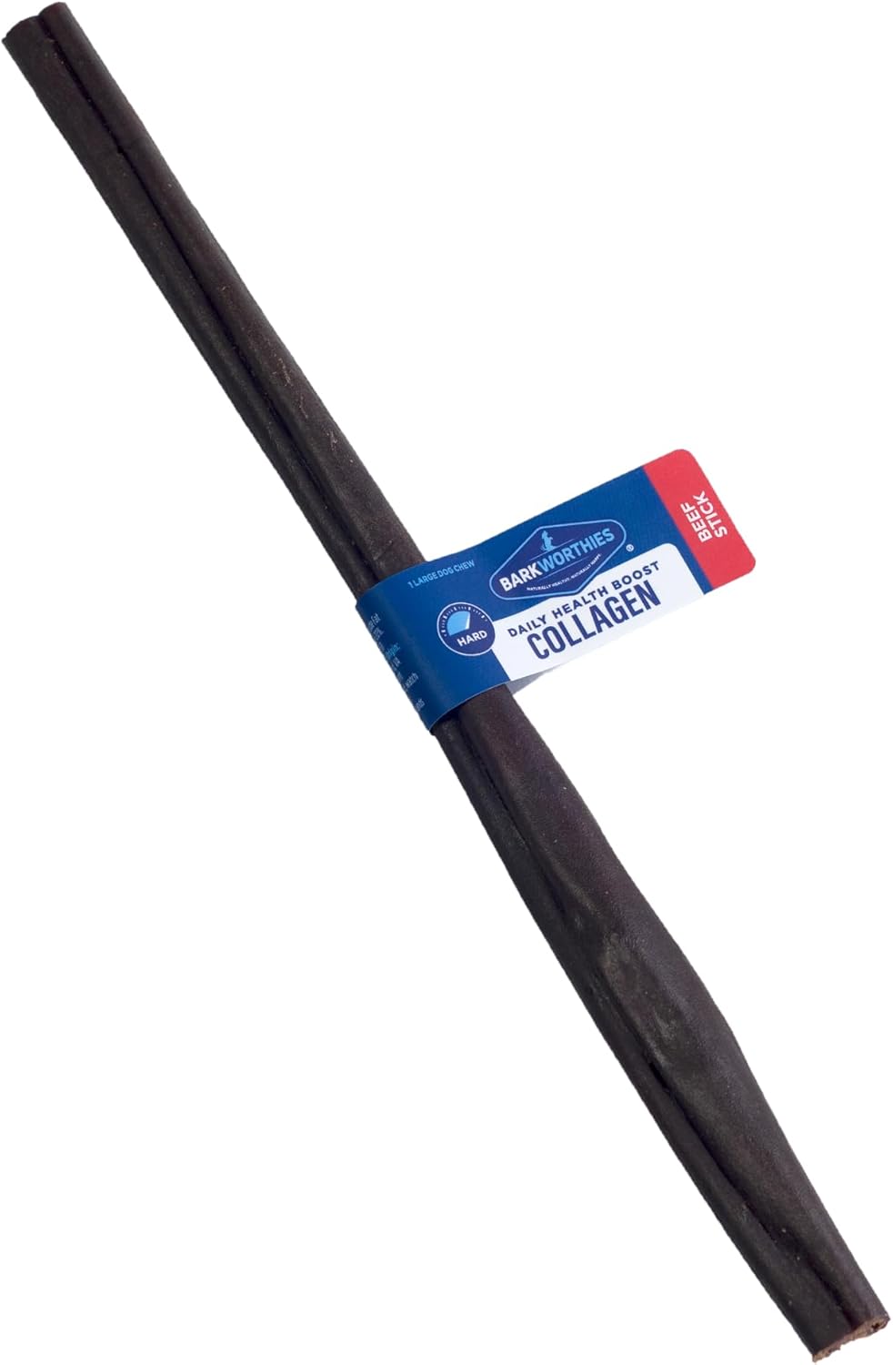 Barkworthies Large 12 Inch Beef Collagen Sticks - 1 Count (Pack of 1) - Healthy, Long-Lasting, High Protein, Low Fat