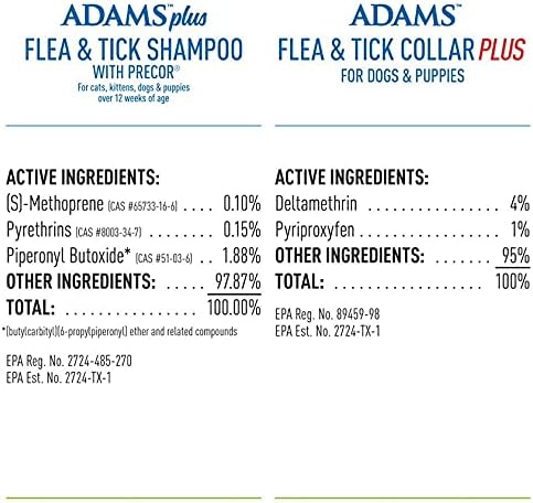 Adams Plus Shampoo 12 oz. + Flea & Tick Collar