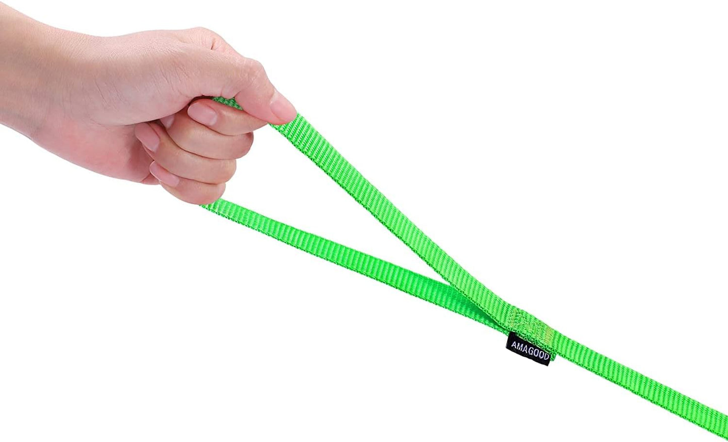 AMAGOOD 6 FT Cat Leash, Strong and Durable Traditional Style Leash with Easy to Use Collar Hook,Cat Lead Great for Cats (3/8 in x 6 ft(Pack of 1), Green)