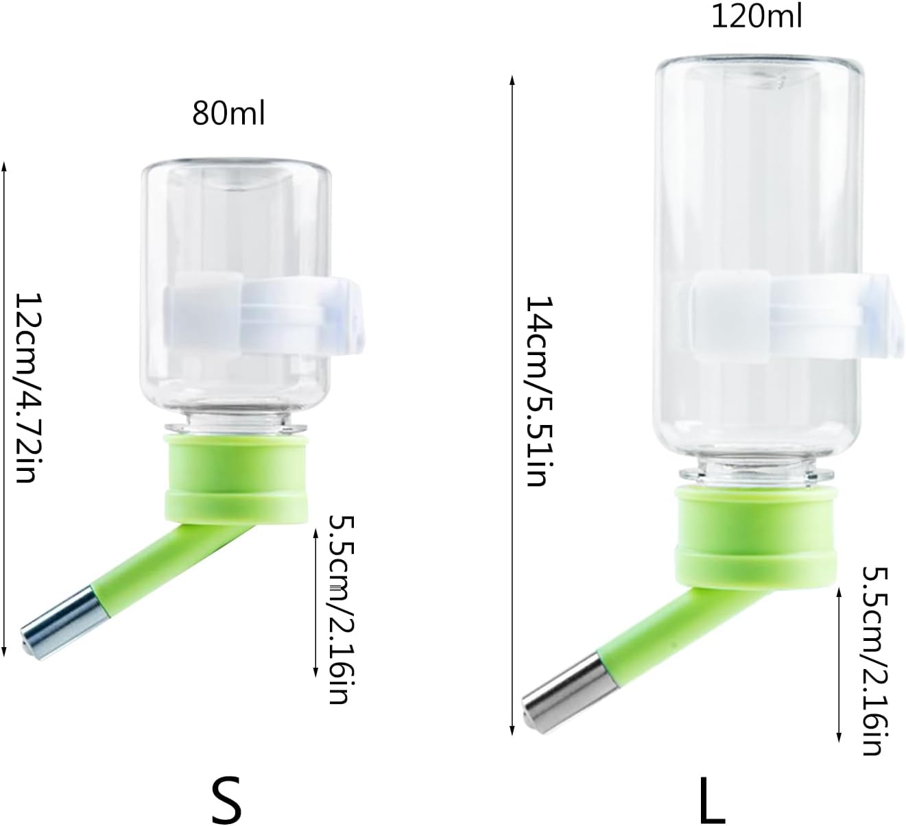 Automatic Hamsters Water Bottle Hanging Water Dispenser Bead Head Watering Bottle Drinking Supply for Small Animals Pet Supplies