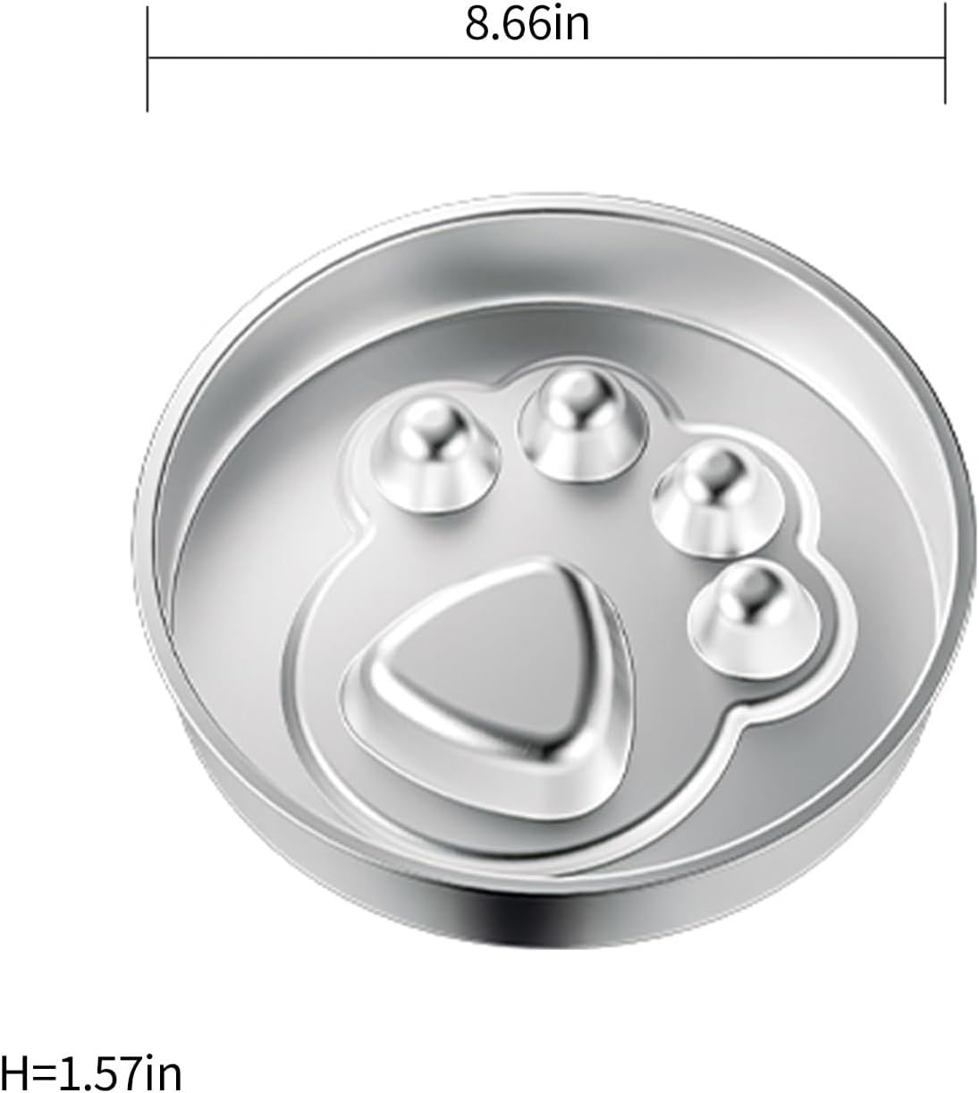 PAKEWAY 304 Stainless Steel Slow Feeder Dog Bowls - Dog Food Bowl, Easy to Clean, Large Capacity, Non-Slip Base Suitable for All Breeds of Dogs.