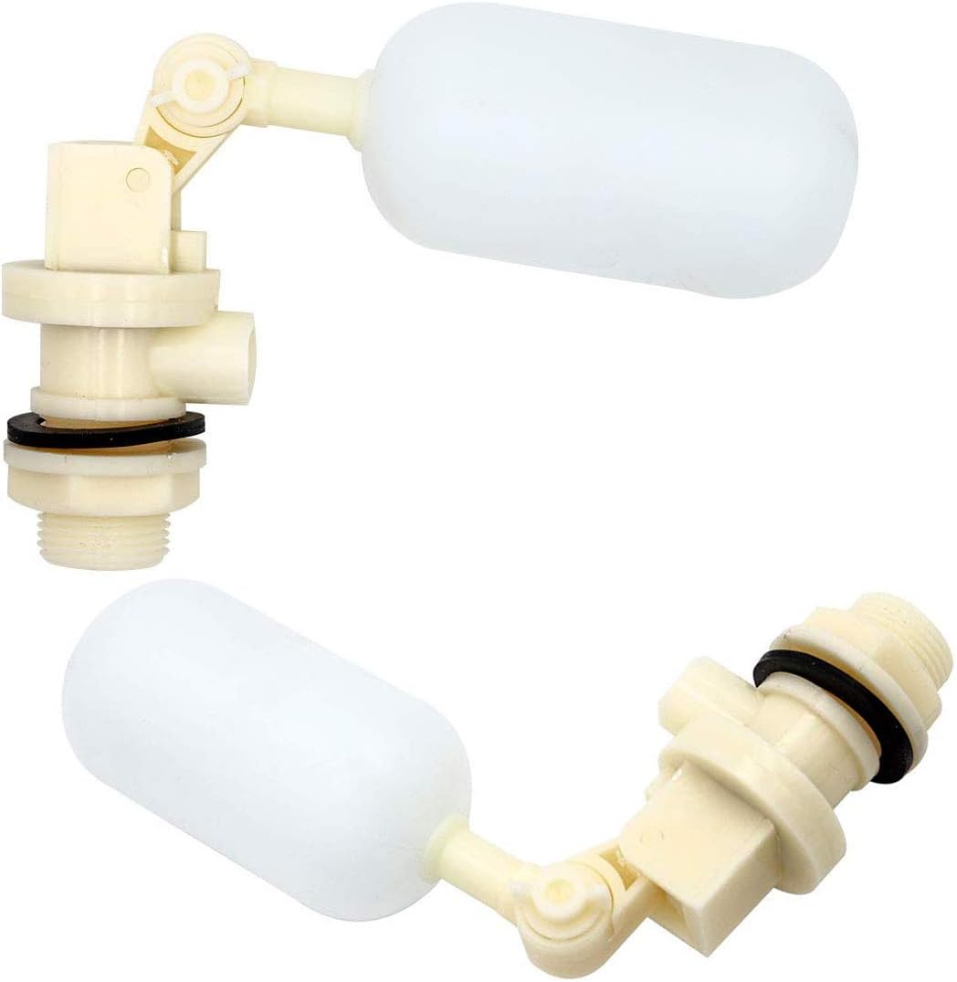 3 Pack Float Valve with Adjustable Arm Stable Water Float Valve Shut Off 1/2" Float Ball Valve for Horse Cattle Goat Pig Dog