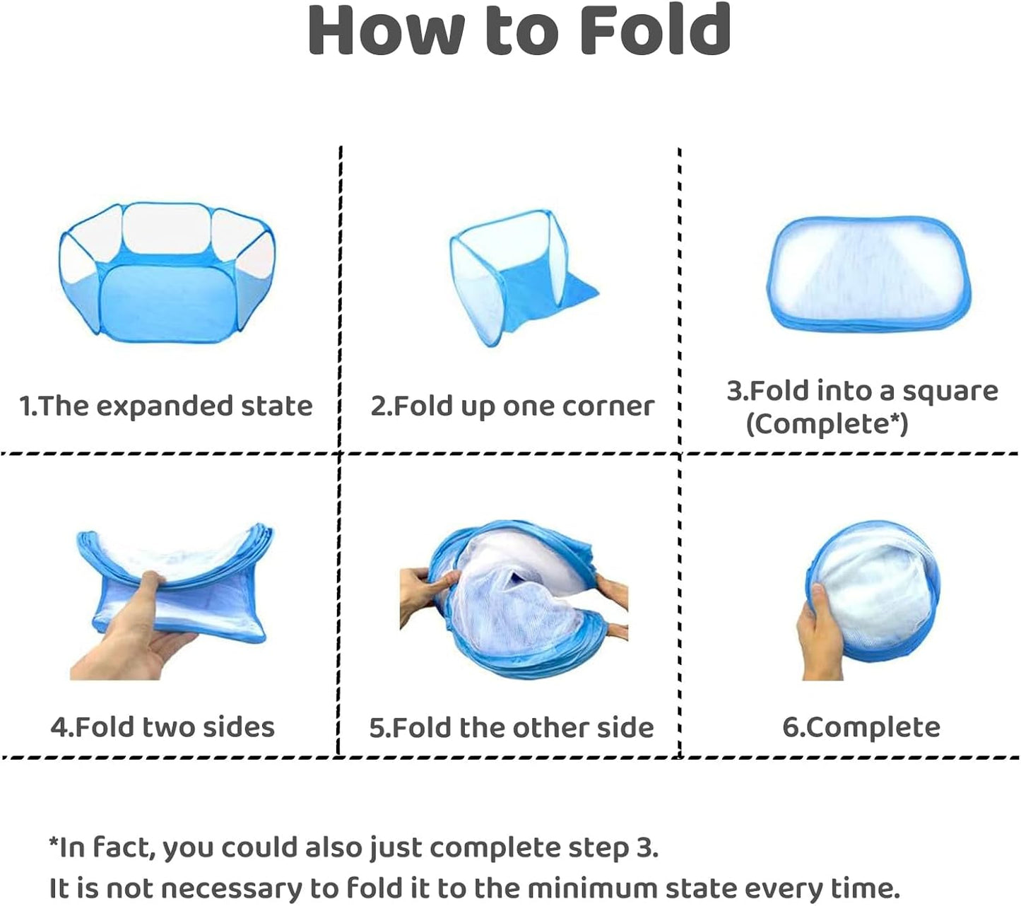 Amakunft Small Animal Playpen, Pop-Up Portable Play Yard for Guinea Pigs, Rabbits, Hamsters, Hedgehogs, Foldable Exercise Fence with Breathable Mesh for Indoor Outdoor Use