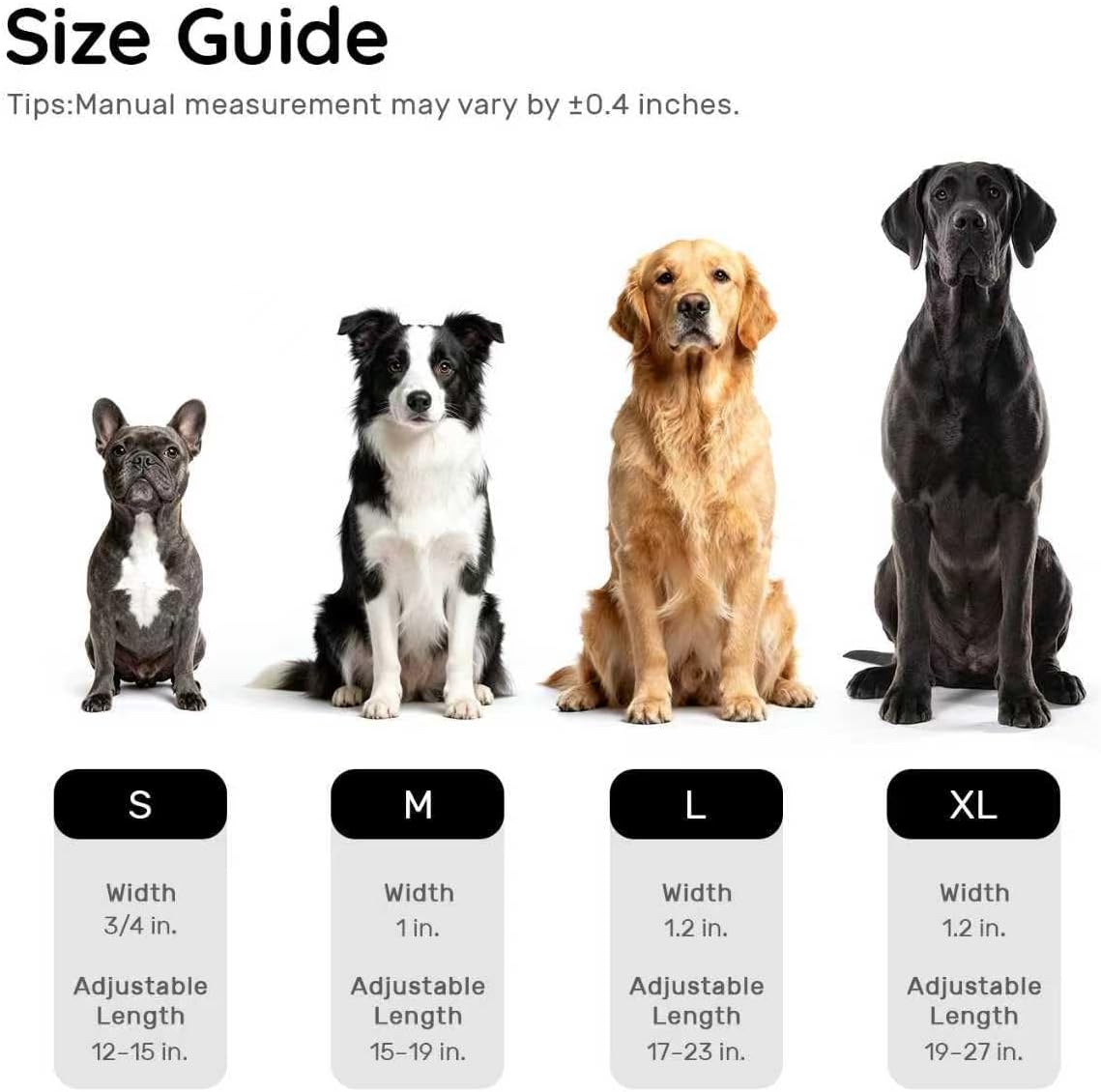 for Airtag Dog Collar with Air Tag Holder Waterproof, Ultra-Reflective, Nylon Padded with QR Code Buckle for Large Dogs (Black, L)