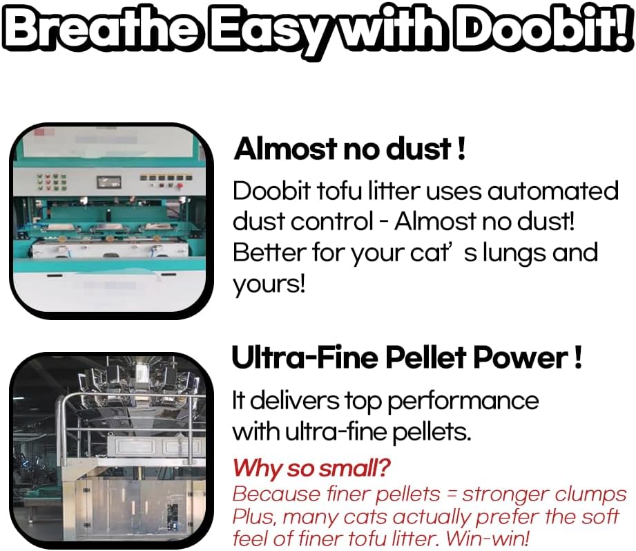from Korea, Clumping Litter, Cat Tofu Litter,Non Toxic Low Tracking,1.5mm Fine Cut,Solubility in Water,Ultra Absorbent, Really Dust-Free,I'm Gonna Pee(5.7lb x 4pack)