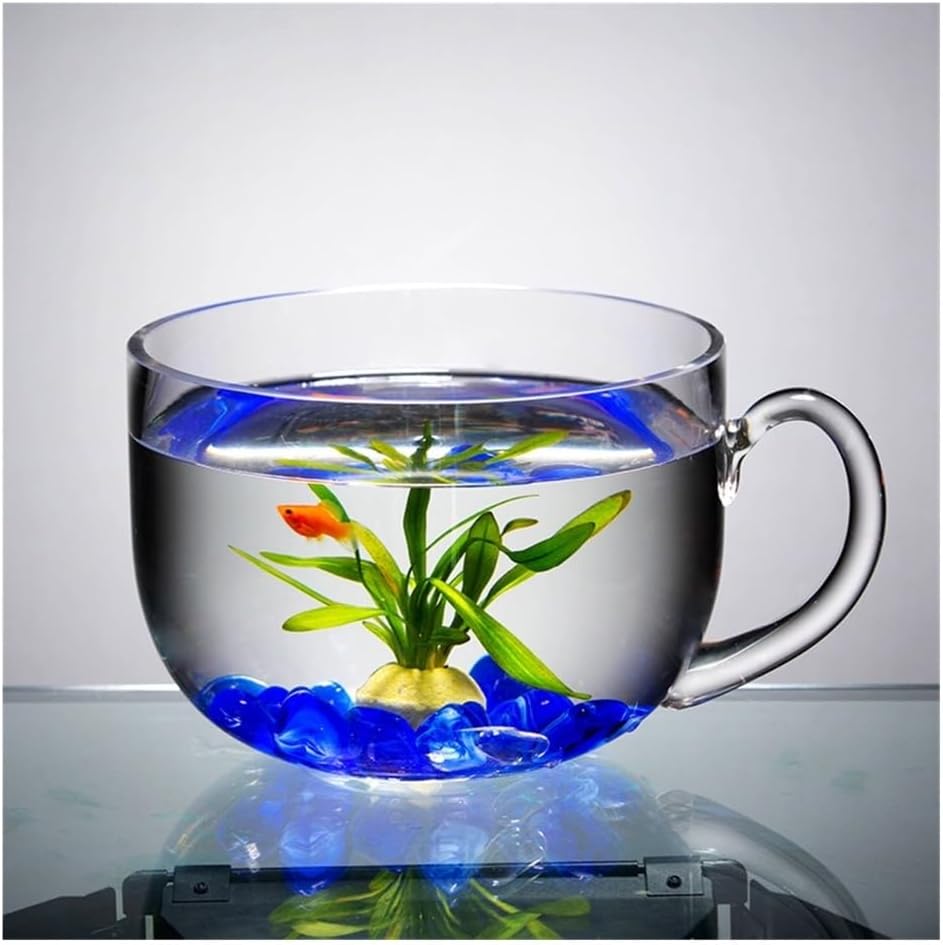 Fish Tank Fish Tank Aquarium Desktop Creative Bowl Shape Goldfish Living Room Small Glass Tanks