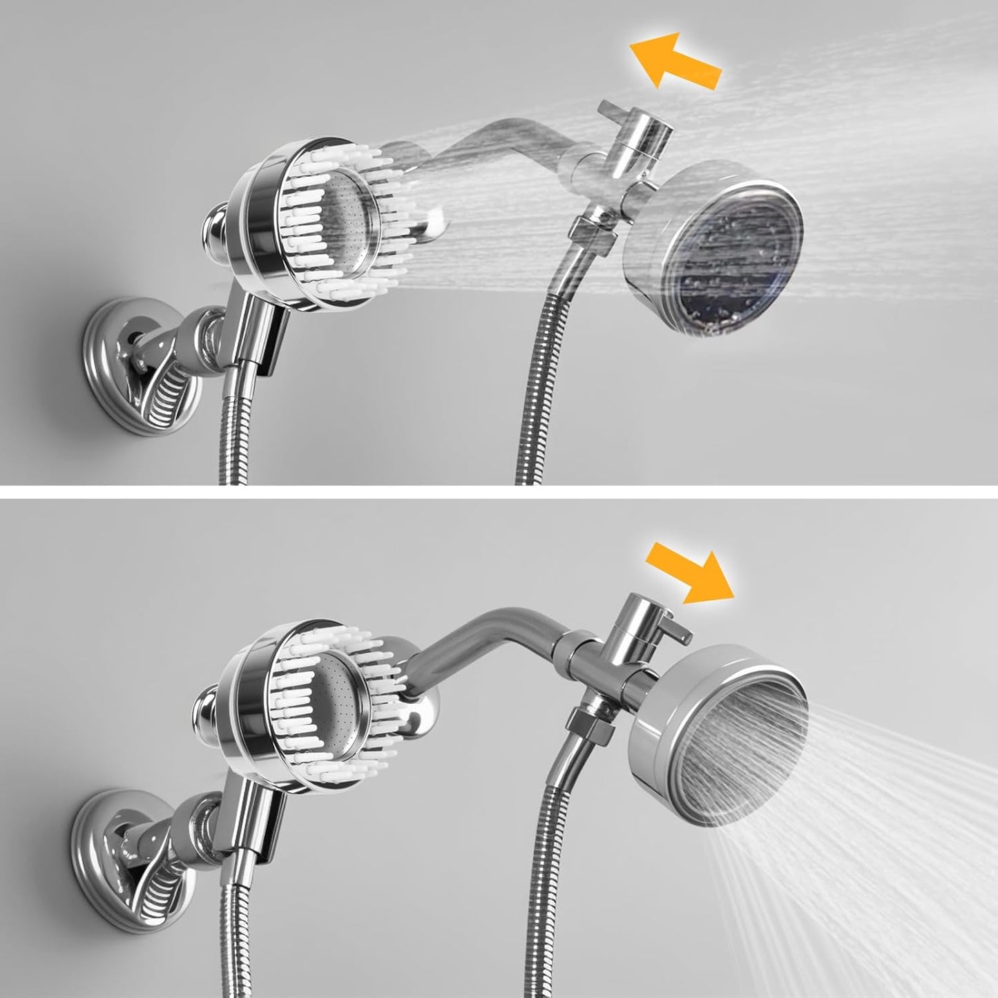 Pet Shower Attachment with 8.2ft Hose & Silicone Brush,Three modes Dog Bathing Tool,Easy Connect to Bathtub Faucet for Dogs Cats Home Use