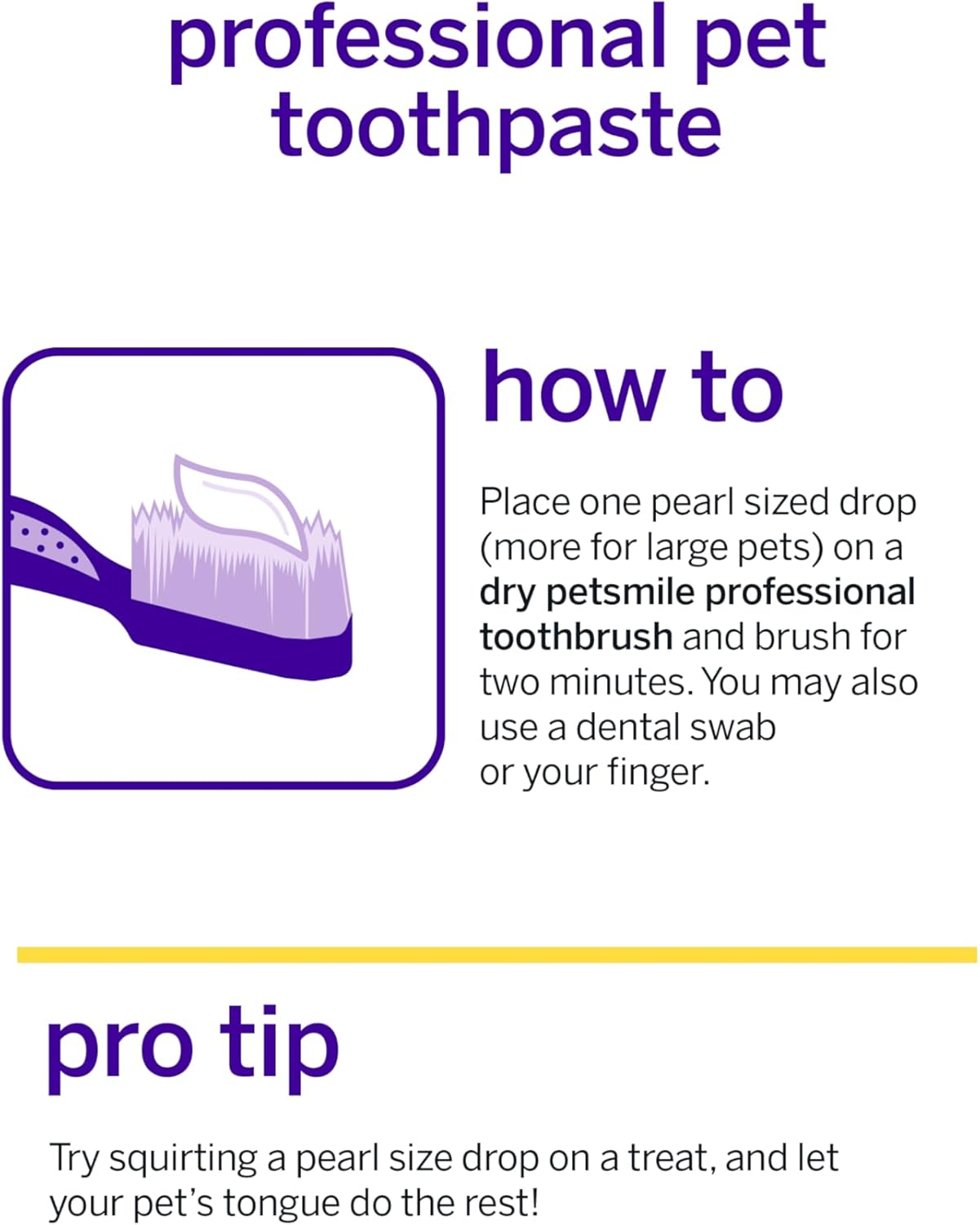 Petsmile Professional Pet Toothpaste for Cats & Dogs - Only VOHC Accepted Toothpaste - Clinically Proven to Control Plaque & Tartar Calprox Formula (London Broil, 4.2 Oz)