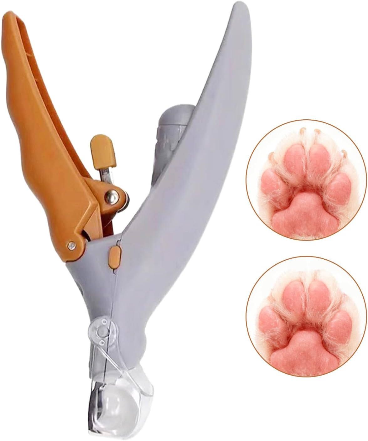 Cat Nail Clipper - Pet Trimming Scissors, Grooming Tool with Magnifying Mirror, Safe Cutting with Stainless Blades, Pet Care Accessory for Kitten, Puppy, Rabbit, and Small Animals