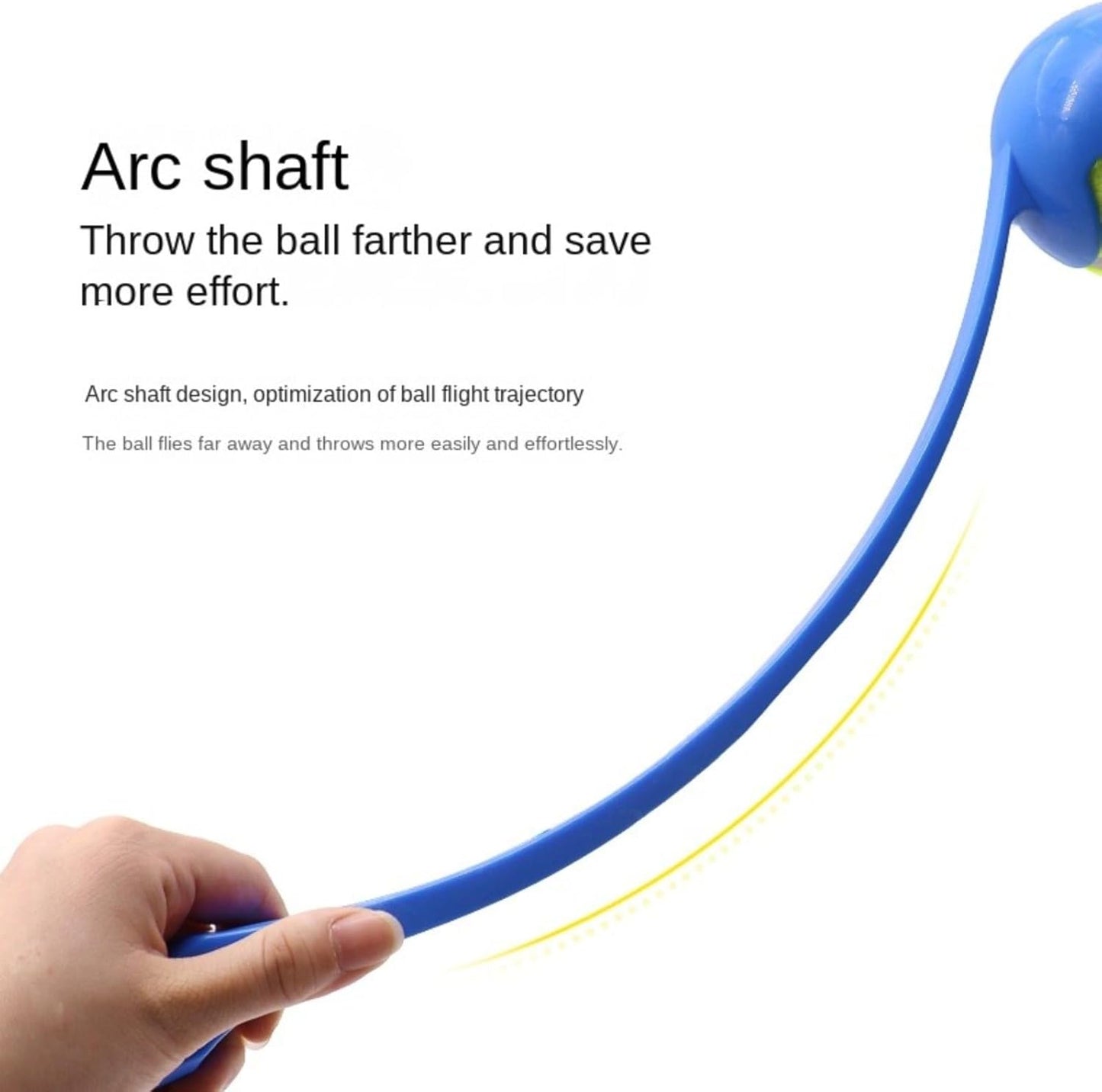 Convenient pet Pitching Rod Anti Slip Handle, Dog Outdoor Tennis Training Throwing Toy