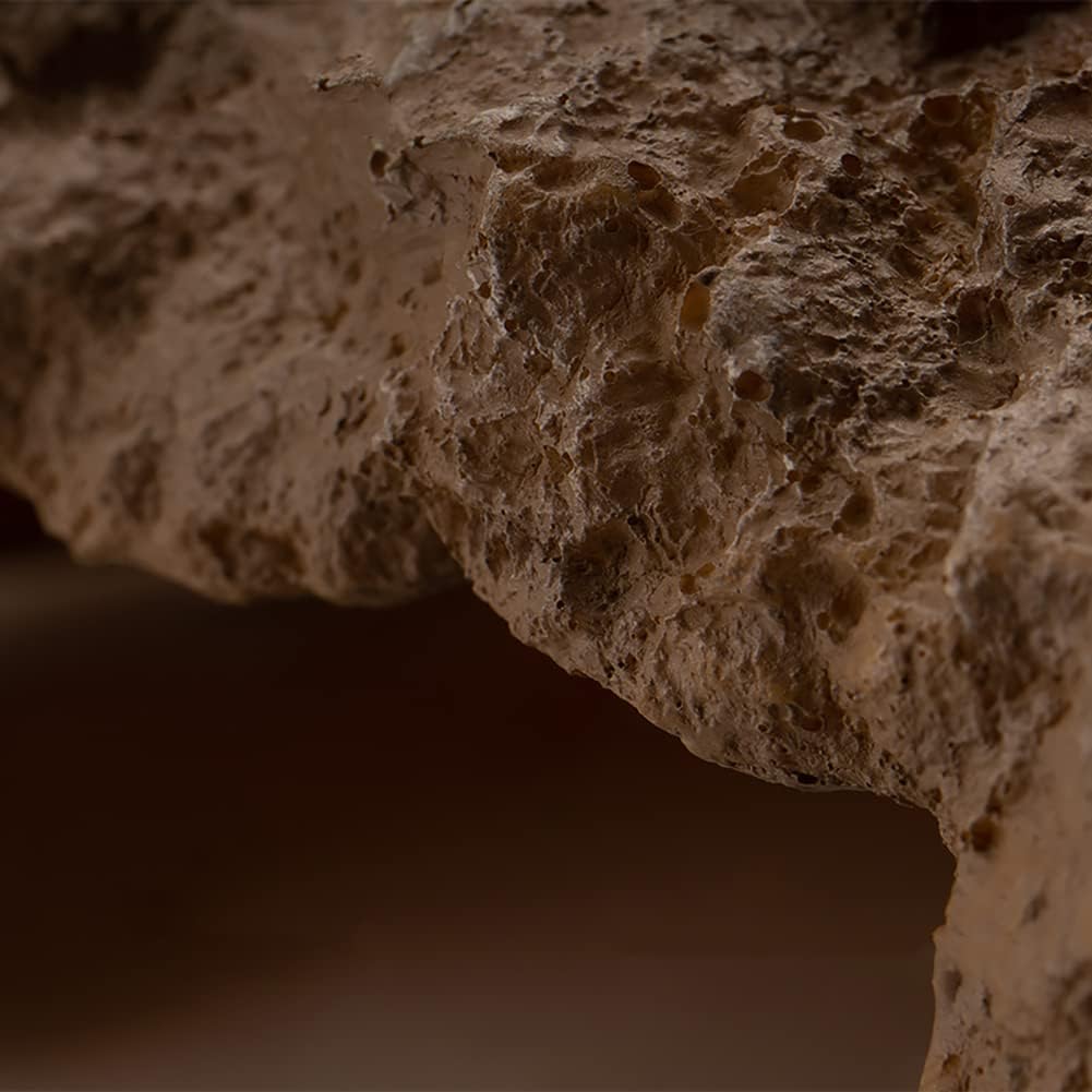 Reptile Simulation Rock Cave Hideouts Terrarium Habitat Décor Bearded Dragon Hideout for Turtles Lizards Snakes Crab (Medium)