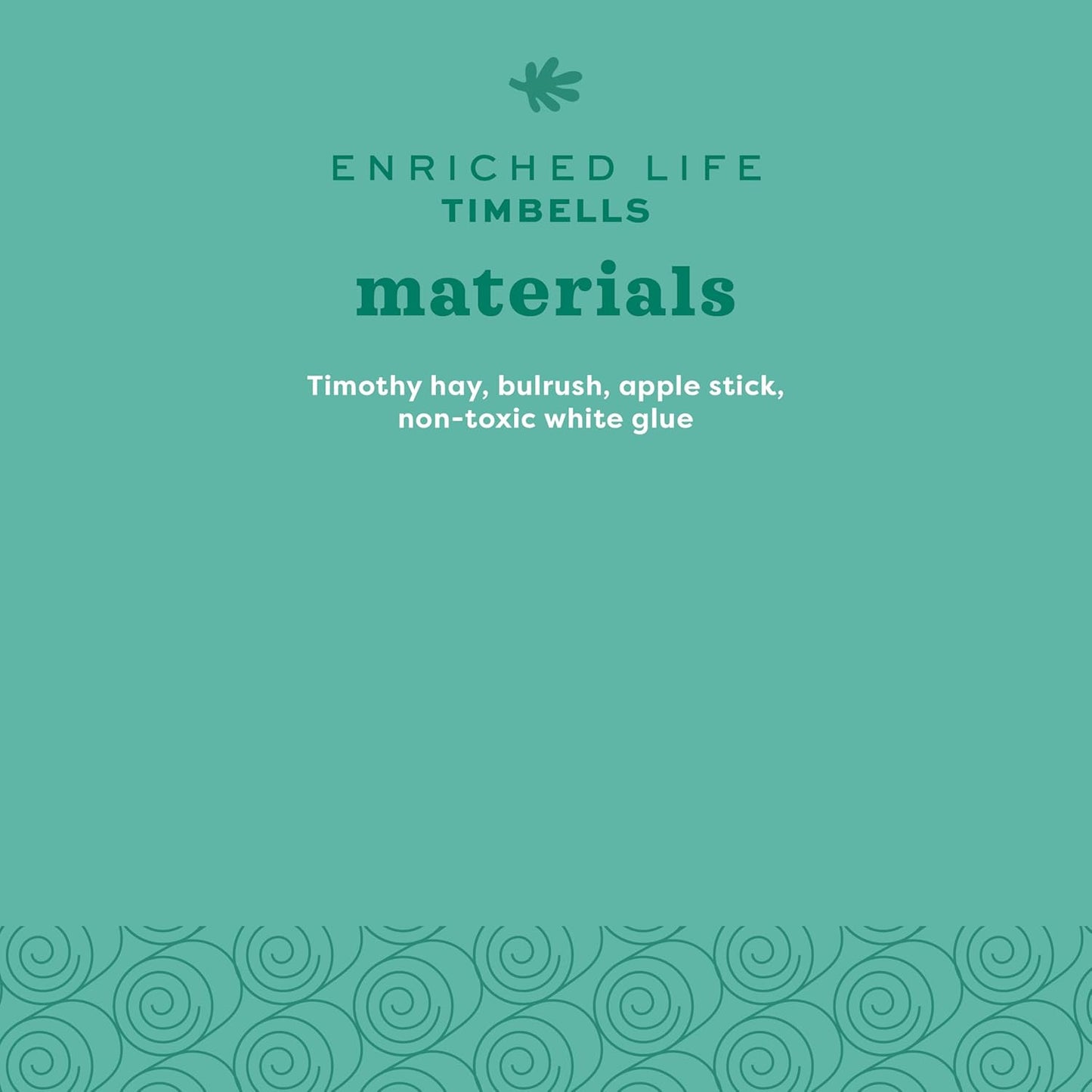 Oxbow Enriched Life Timbells, Rabbit Toys, Guinea Pig Toys, Enrichment for Bunny, Guinea Pig, Hamster, Rabbit, Chinchilla, Timothy Hay, Chinchilla Cage Accessories, Small Pet Accessories for Cage