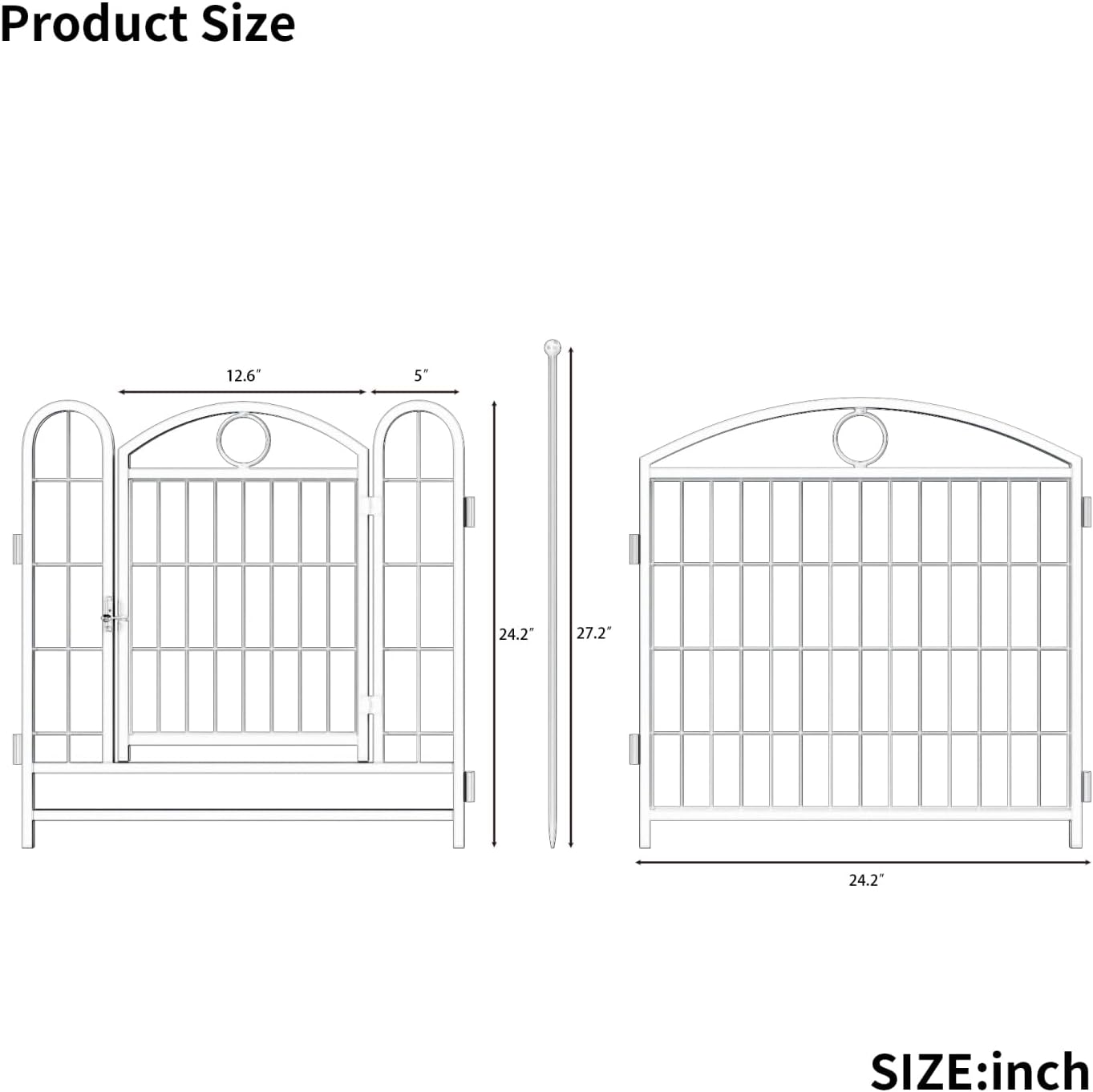 Dog Playpen Indoor 24 Inch 8 Panels Metal Dog Pen Pet Dog Fence Outdoor Exercise Pen with Doors Blue Rust-Resistant & Stable Indoor Outdoor Durable