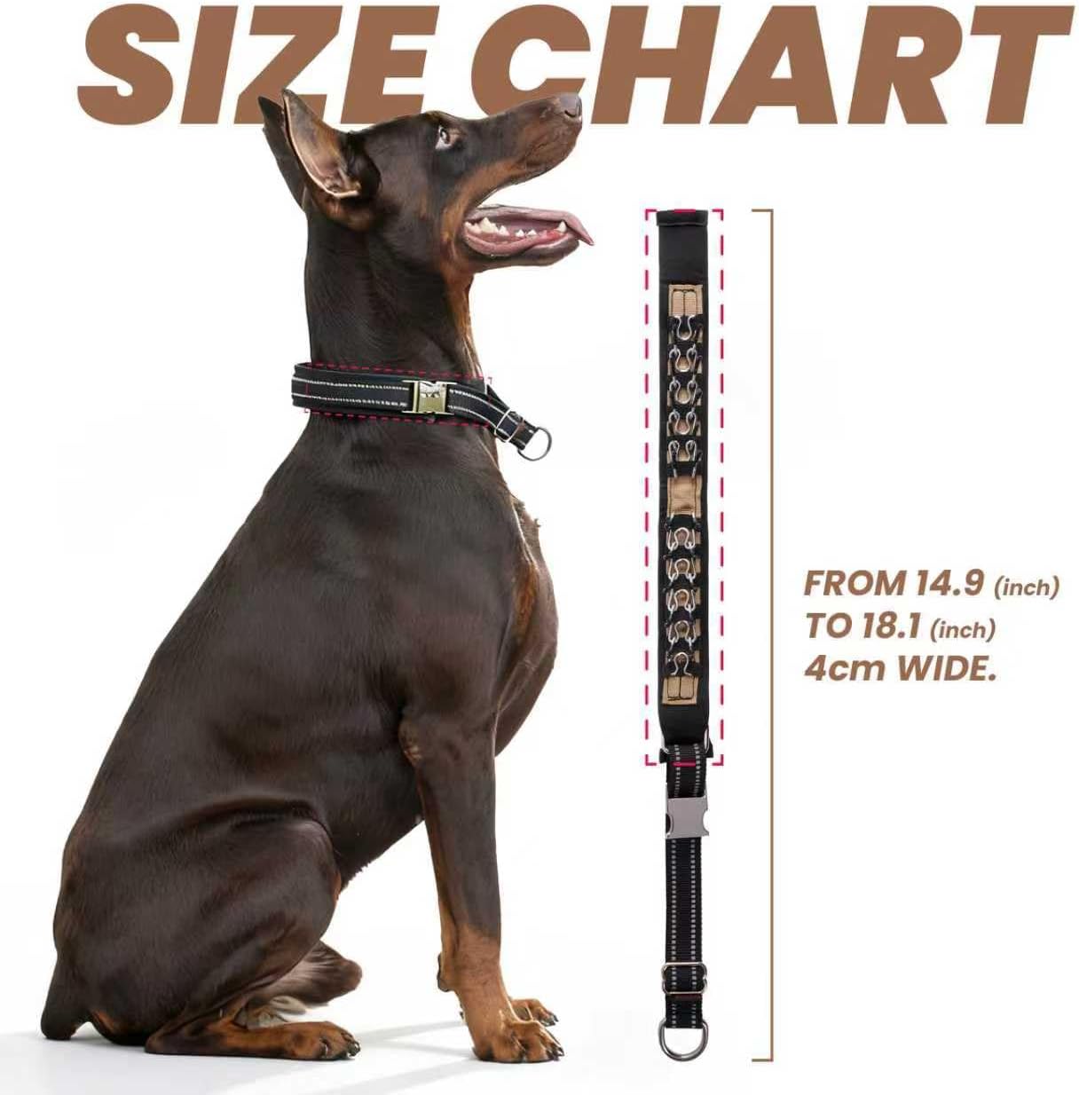 Hidden Prong Collar, Heavy Duty Martingale Design with Quick Release Metal Buckle, Nylon Slip Anti Pull Pinch Collar for Dog Behavior Training, Adjustable for Medium to Large Dogs.