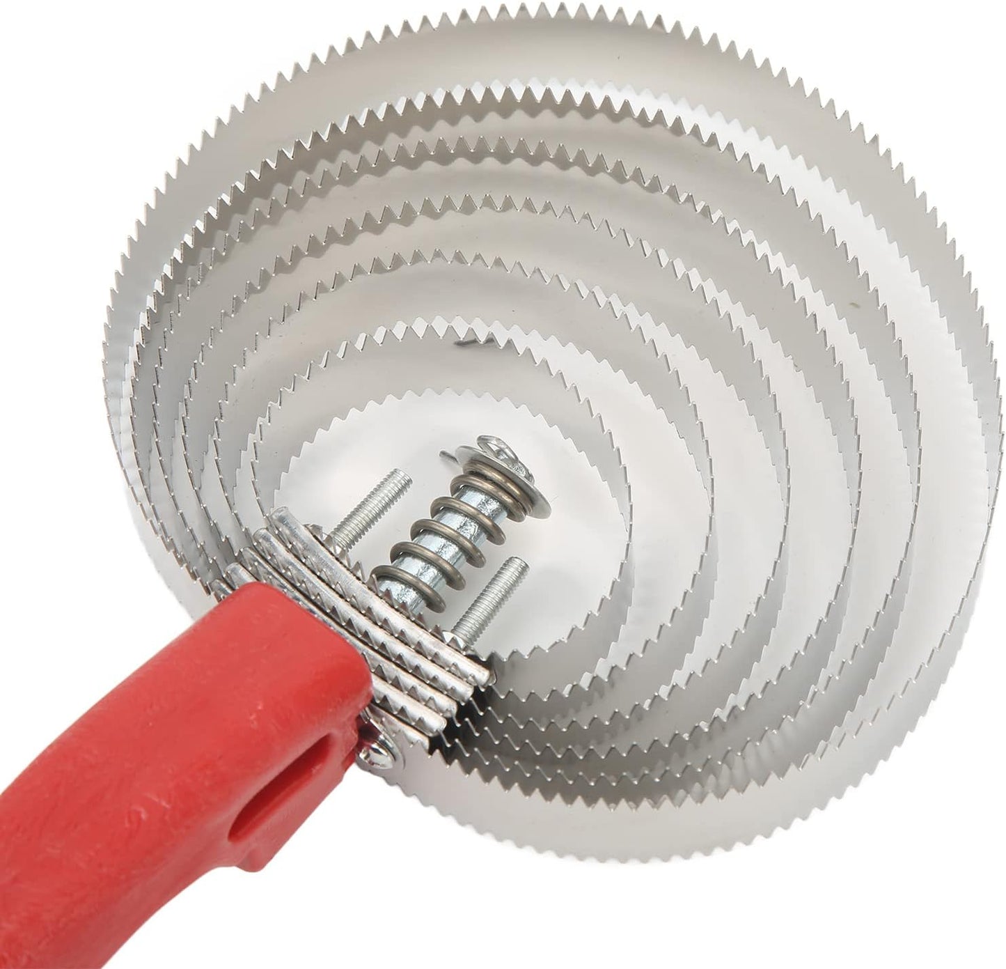 Curry Comb, Reversible Stainless Steel Curry Comb with Soft Touch Grip Curry Brush for Cow Sheep Dog Goat Horse Brush Supplies