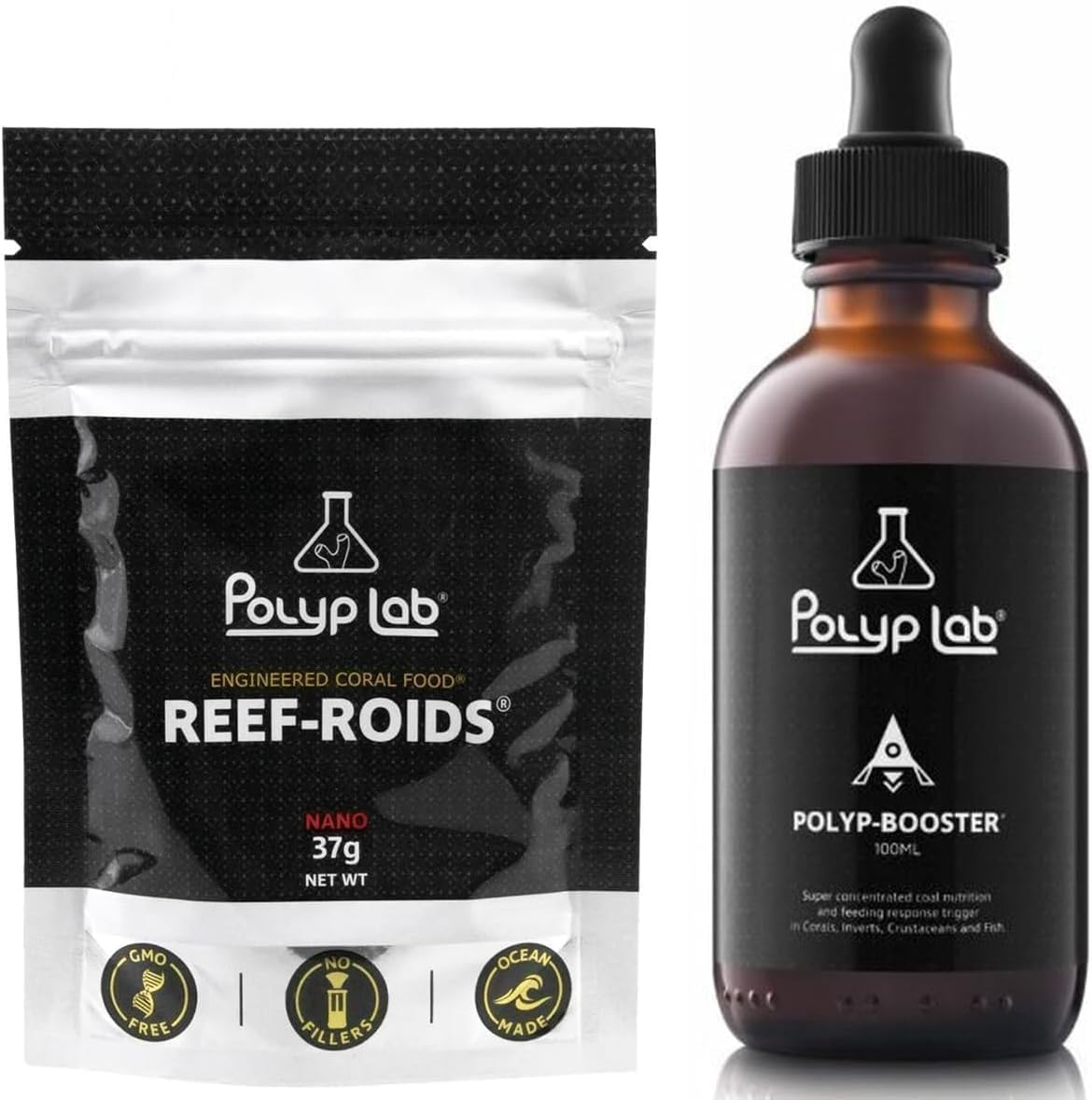 Polyp Lab Polyp Booster 100mL Fish Food (100mL Booster + 37g Reefroids)