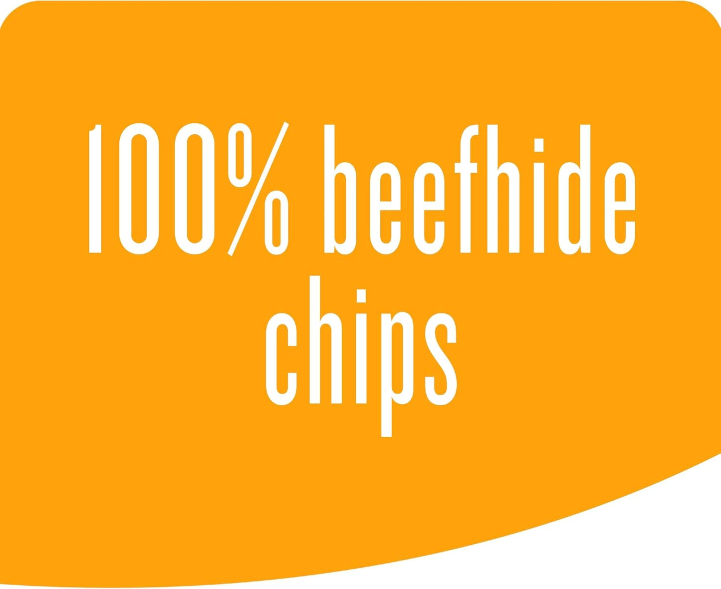 Good ’n’ Fun 100 Percent Beef Hide Chips 1 Pound, Rawhide for Dogs (Pack of 2)