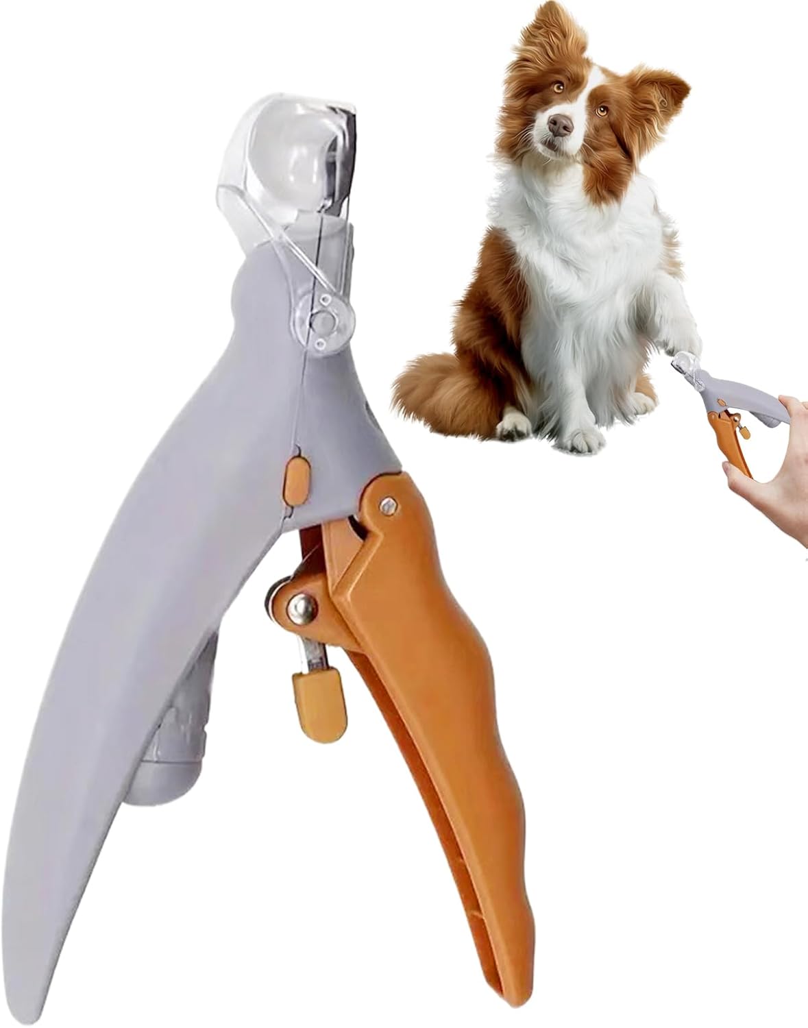 Cat Claw Clippers | Safe Nail Trimmer with Magnifying Mirror with Magnifying Mirror for Kitten Puppy Rabbit and Small Animals Grooming, Trimming, Clipping, Comfortable, Grip Pet Nail Care Tool