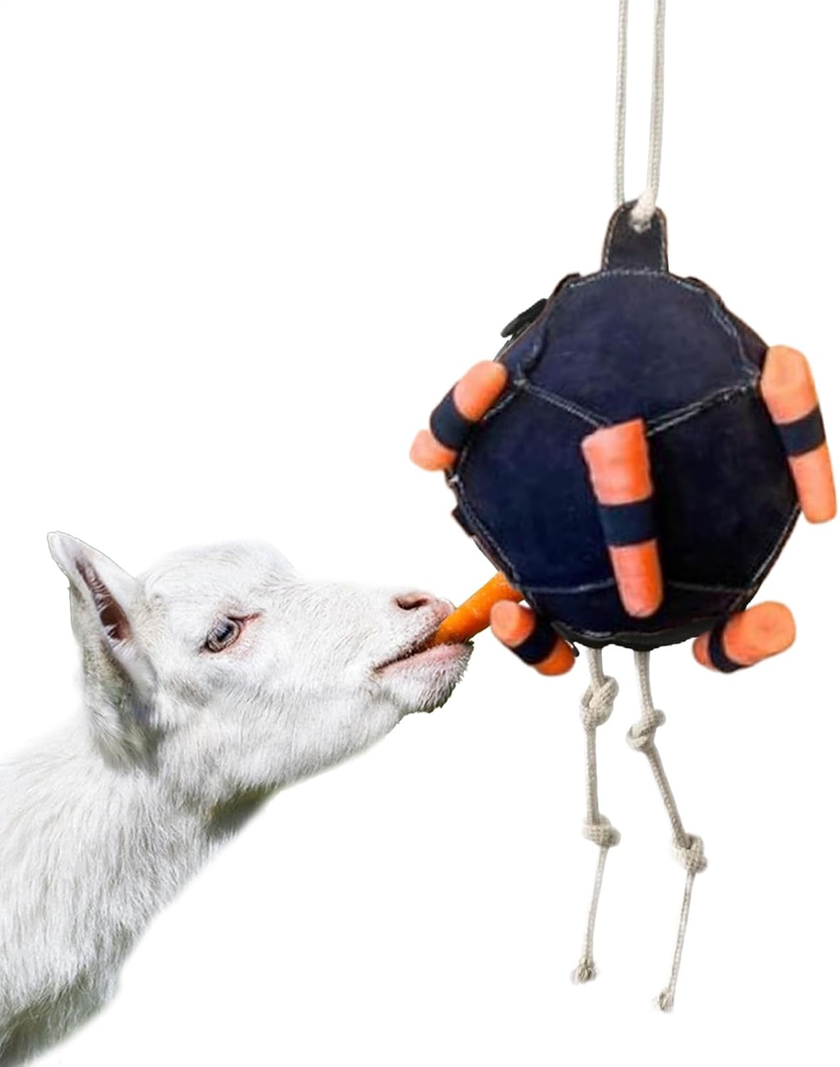 Horse Carrot Feeding Ball Toy Horse Treat Ball Carrot Feeder Balls Toy Slow Feed Carrots Feeder Treat Dispensing Tool Funny Stress Reliever for Feeding Cattle Sheep Farm Goat