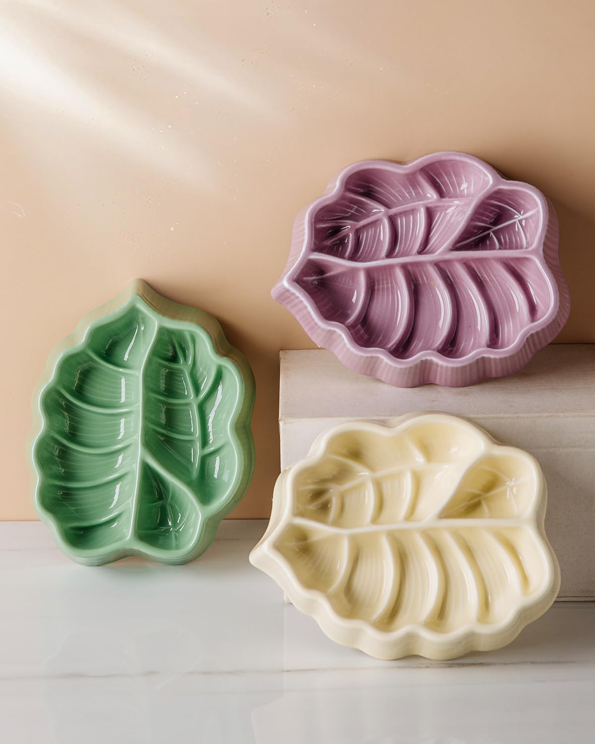 Slow Feeder Dog Bowl, 0.44 Cups Ceramic Dog Food Dish for Fast Eaters Small Breed, Puzzle Bowl for Small Dogs and Cats(Yellow)