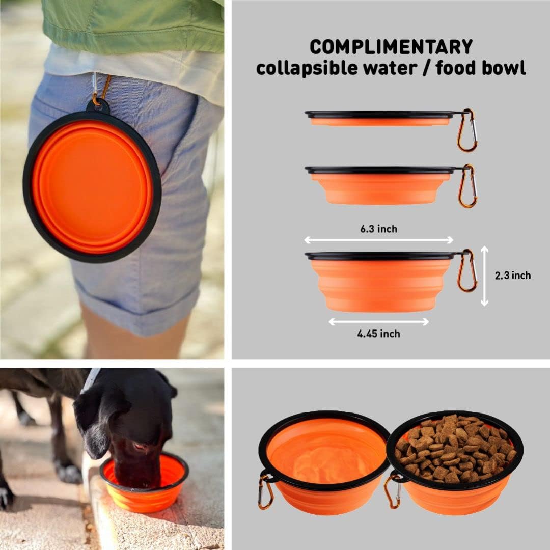 INSPECTOR TAIL Cooling Mat + String Bag + 2 Lick Mats + Collapsible Bowl + Spatula | Medium Dogs Supplies Starter Kit