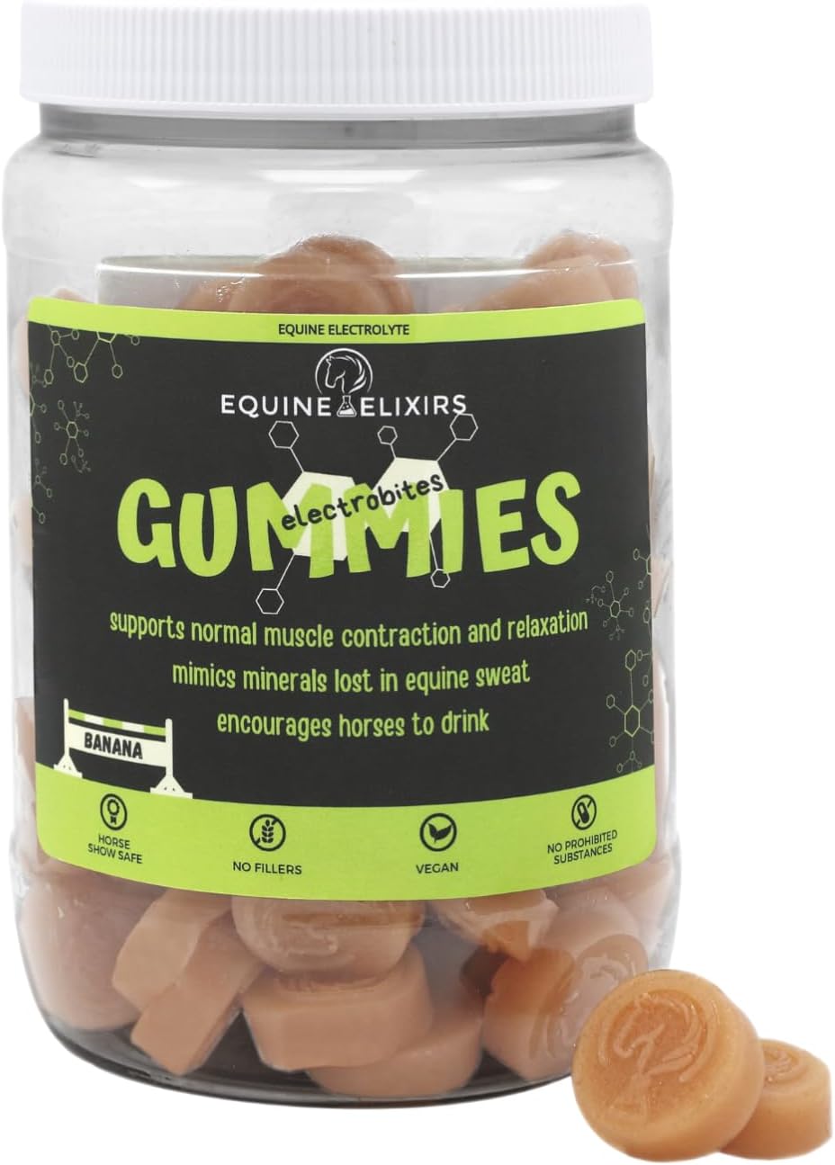 Equine Elixirs Electrolyte Gummy for Horses, Chewable Supplement with Essential Electrolytes for Daily Hydration Support