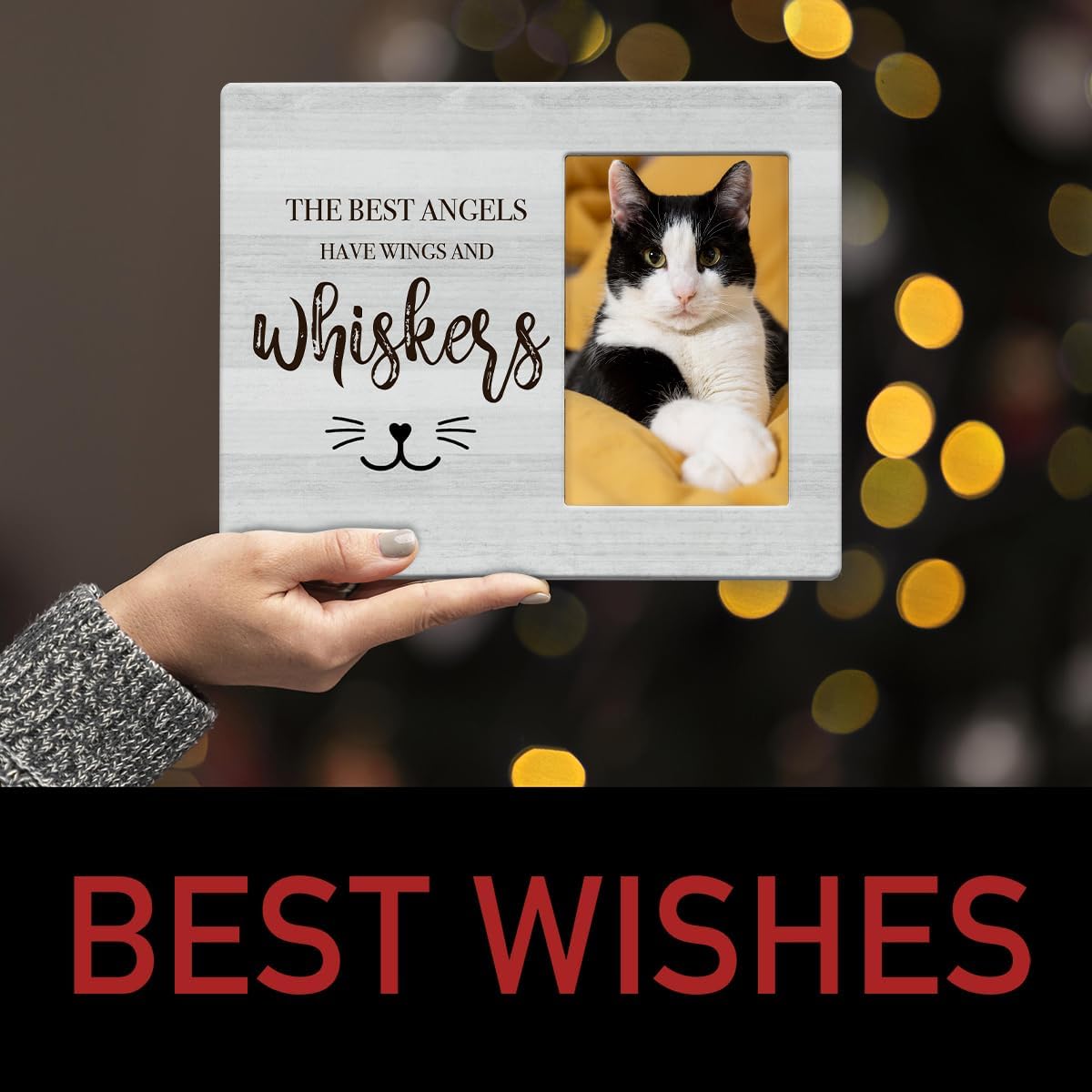 IAXIC Memorial Frame, Frame Memorial Gifts To Honor And Remember Cat Iovers, Grief Gifts for Women Remembrance Decorations for Wall Desk Tabletop