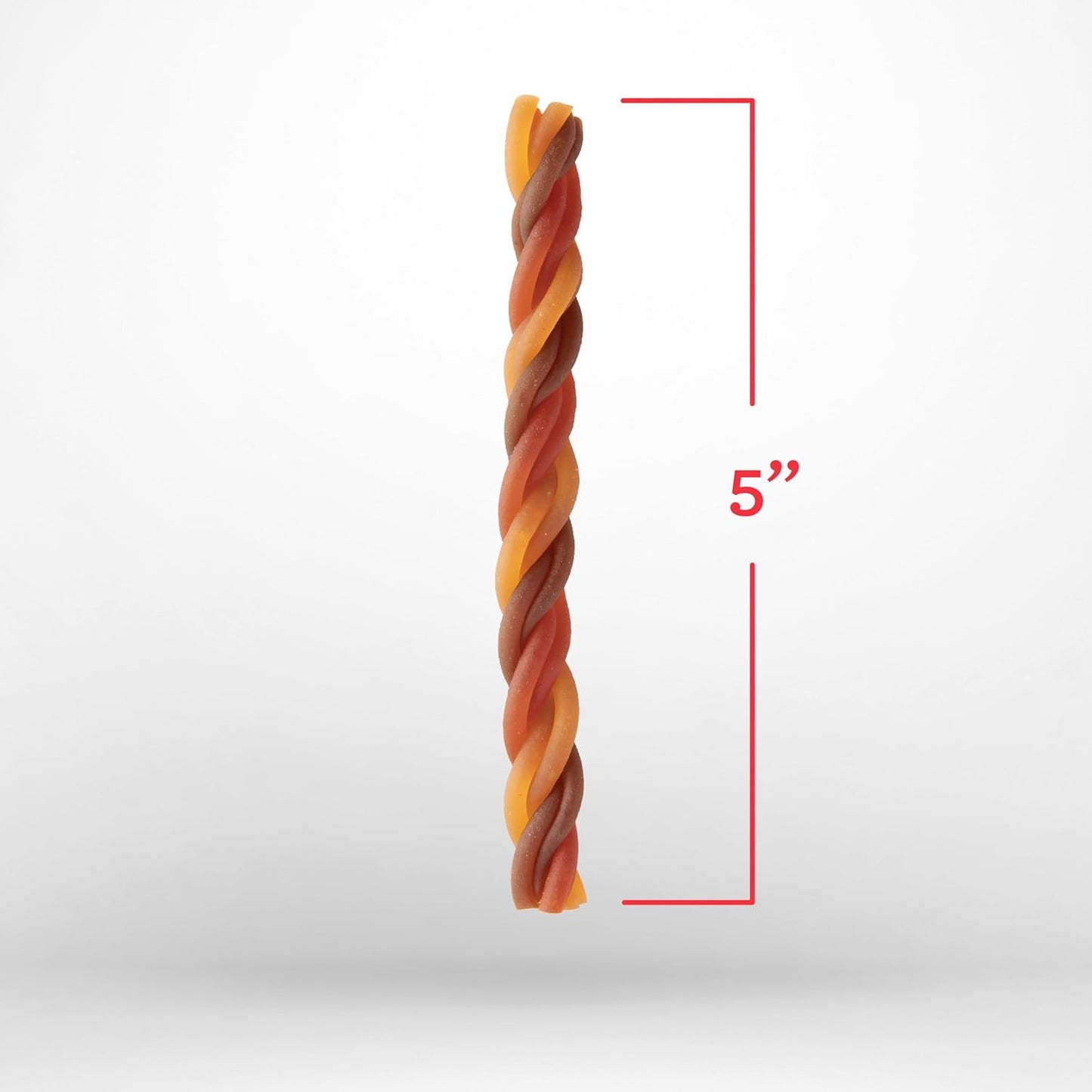 DreamBone Triple Flavor Twisties Chews for Dogs, 25 Count, Treat Your Dog to Rawhide-Free Chews Made with Real Chicken, Beef and Peanut Butter (Pack of 2)