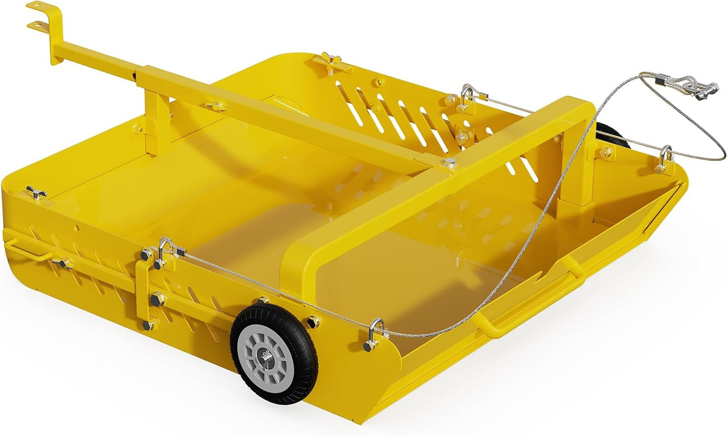 GRIND MODE 2-in-1 Horse Paddock Cleaner & Tow-Behind Trailer, Heavy Duty Manure Fork & Scoop, Efficient Yard Sweeper for Horse Manure, Drag Collector for Pasture/Yard Easy Cleanup