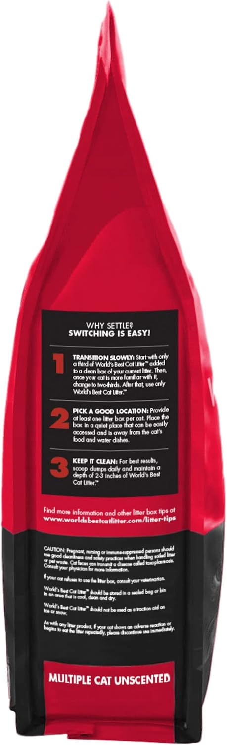 World's Best Cat Litter Cat Scoopable Multiple Cat Clumping Formula, 14-Pound Bag