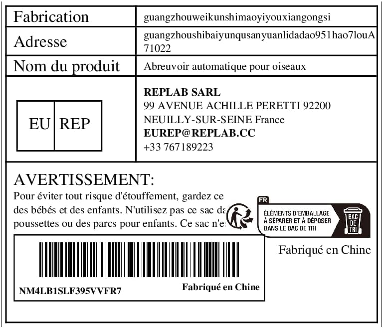 Automatic Bird Drinker, Automatic Water Bottle for Parakeets for Pets - Bird Water Feeder - Automatic Hanging Bird Cage Water Dispenser