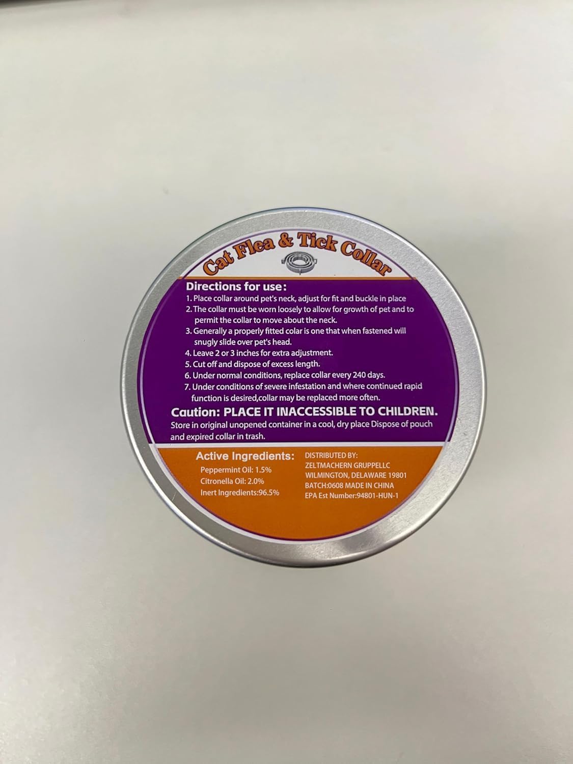 4 Pack Flea & Tick Collar for Cats - 8 Months Long-Lasting Protection and Prevention, Adjustable Cat Flea and Tick Collar