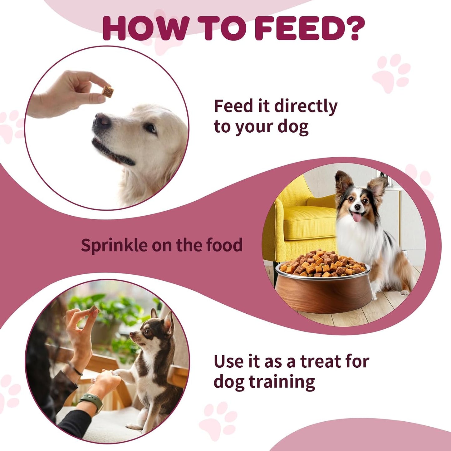 NATURE TARGET Probiotics for Dogs & Digestive Enzymes for Digestive Health - Plus Fish Oil & Vitamins Supplement for Allergies & Immune & Itchy Skin, 120 Chicken Flavor Probiotic Soft Chews