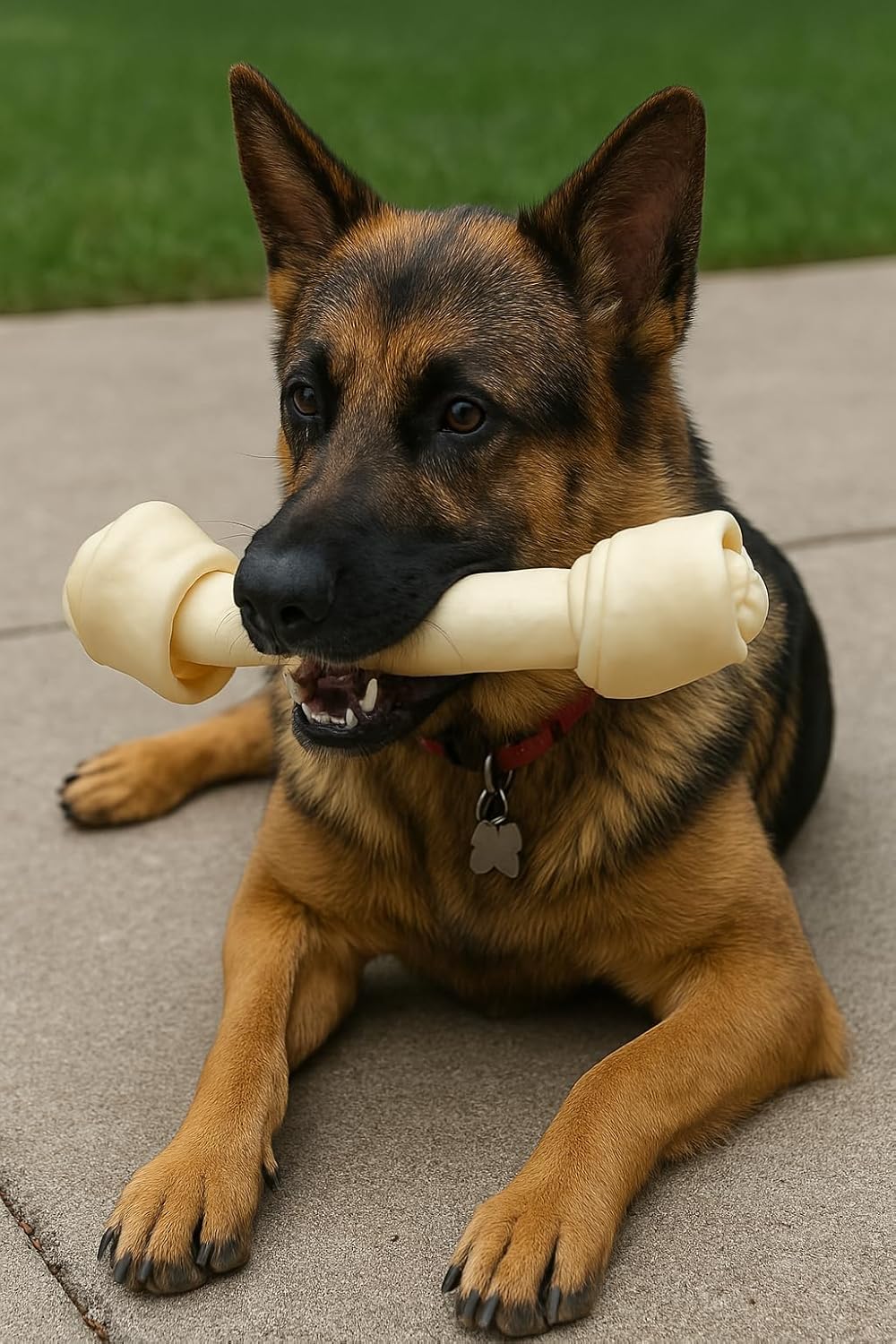 Pet Factory American Beefhide 20-22" Knotted Bone Dog Chew Treat - Natural Flavor, 1 Count/1 Pack