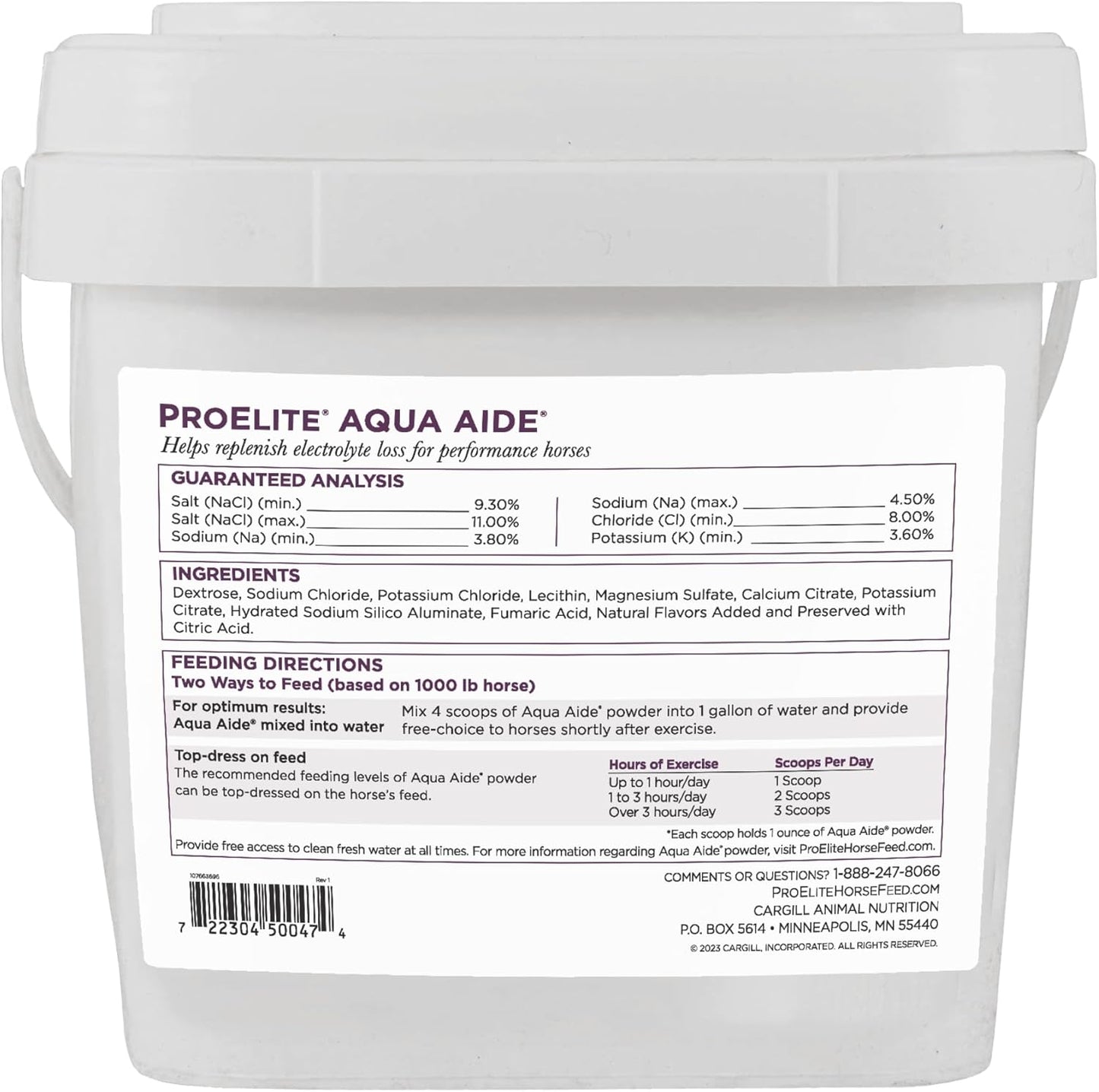 ProElite Aqua Aide, Electrolyte Horse Supplement, 15 lbs