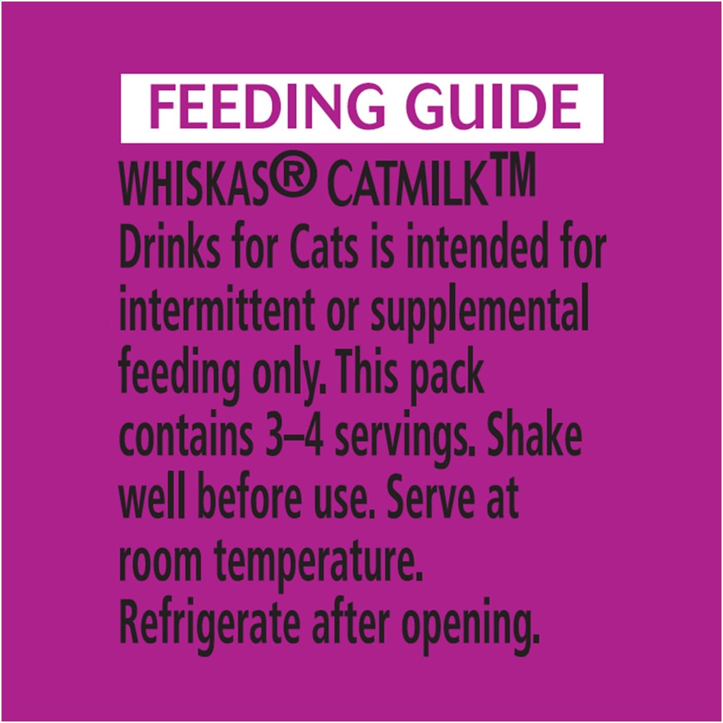 Whiskas Catmilk Plus Drink for Cats and Kittens 24 Count, 6.75 Ounces