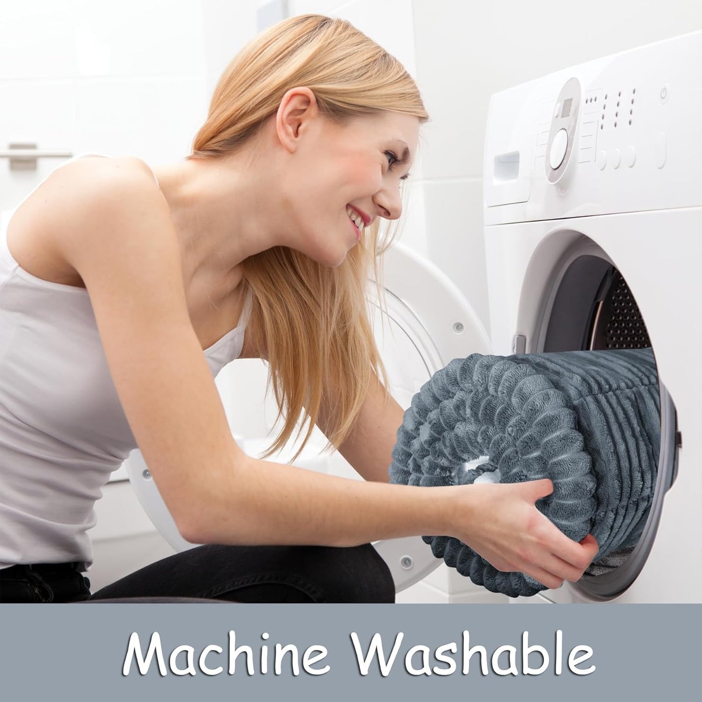 Dog Bed for Car Back Seat, Non-Slip Backseat Pet Bed Mat for Travel, Soft Dog Seat Cover Blanket Washable Couch Protector Fit for Hammock Extenders in Cars, SUVs and Trucks(54"×25" Gray)