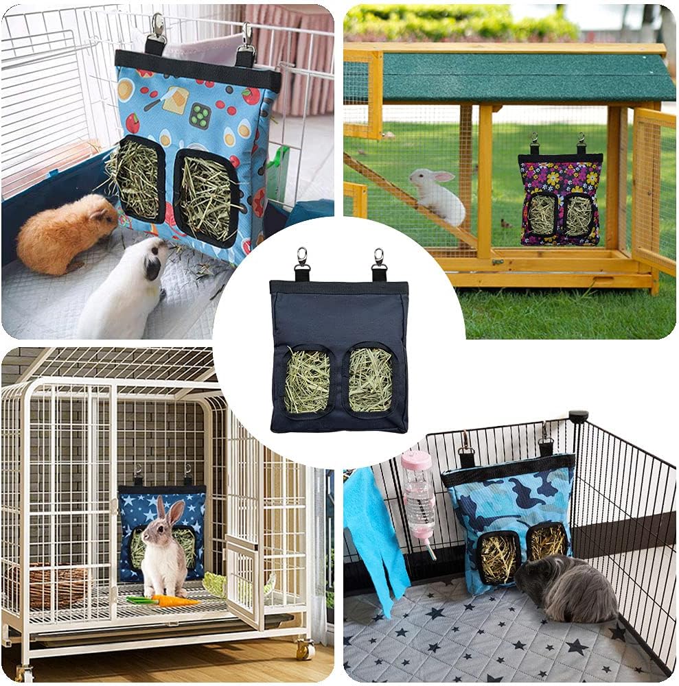 Hanging Hay Feeder Bag for Guinea Pigs, Bunnies, Chinchillas. Stars