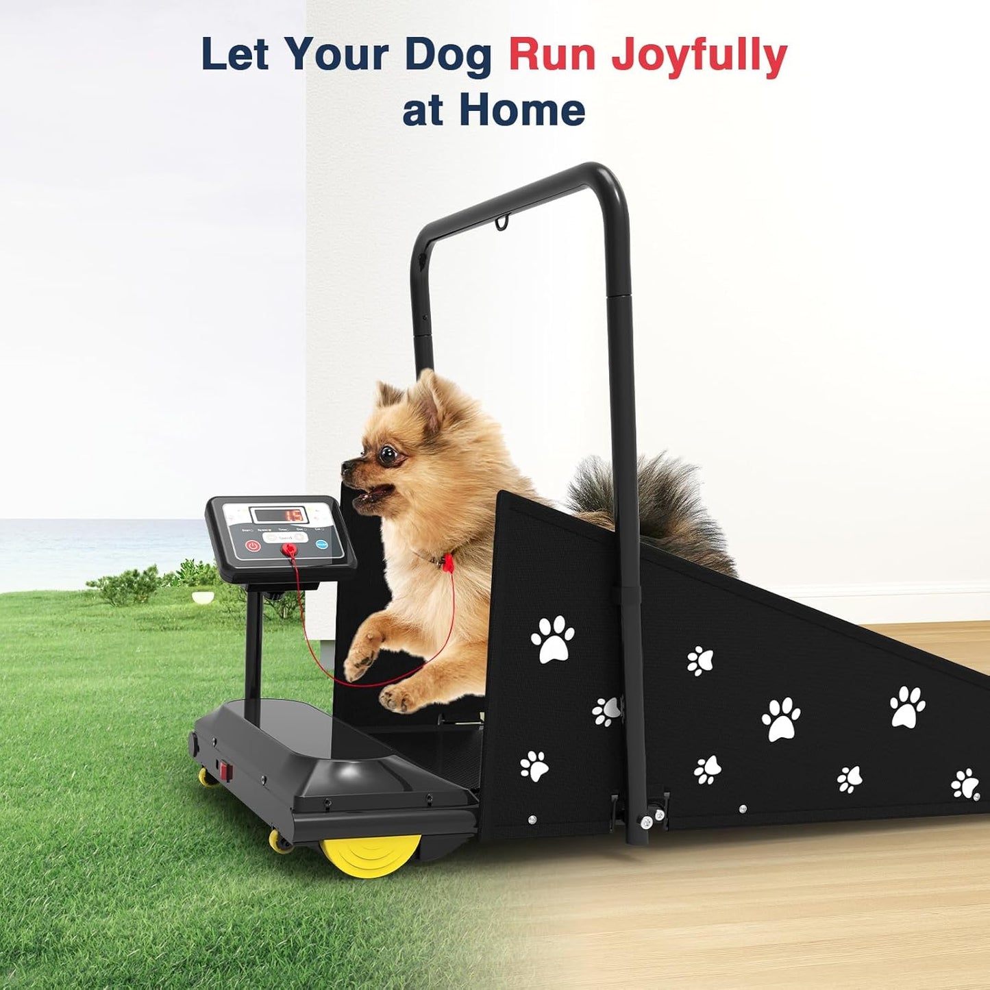 REDLIRO Dog Treadmill - Pet Indoor Treadmill for Medium/Small - Weight Capacity 265 lbs - Dog Fitness Running Machine with Remote Control & Display Screen