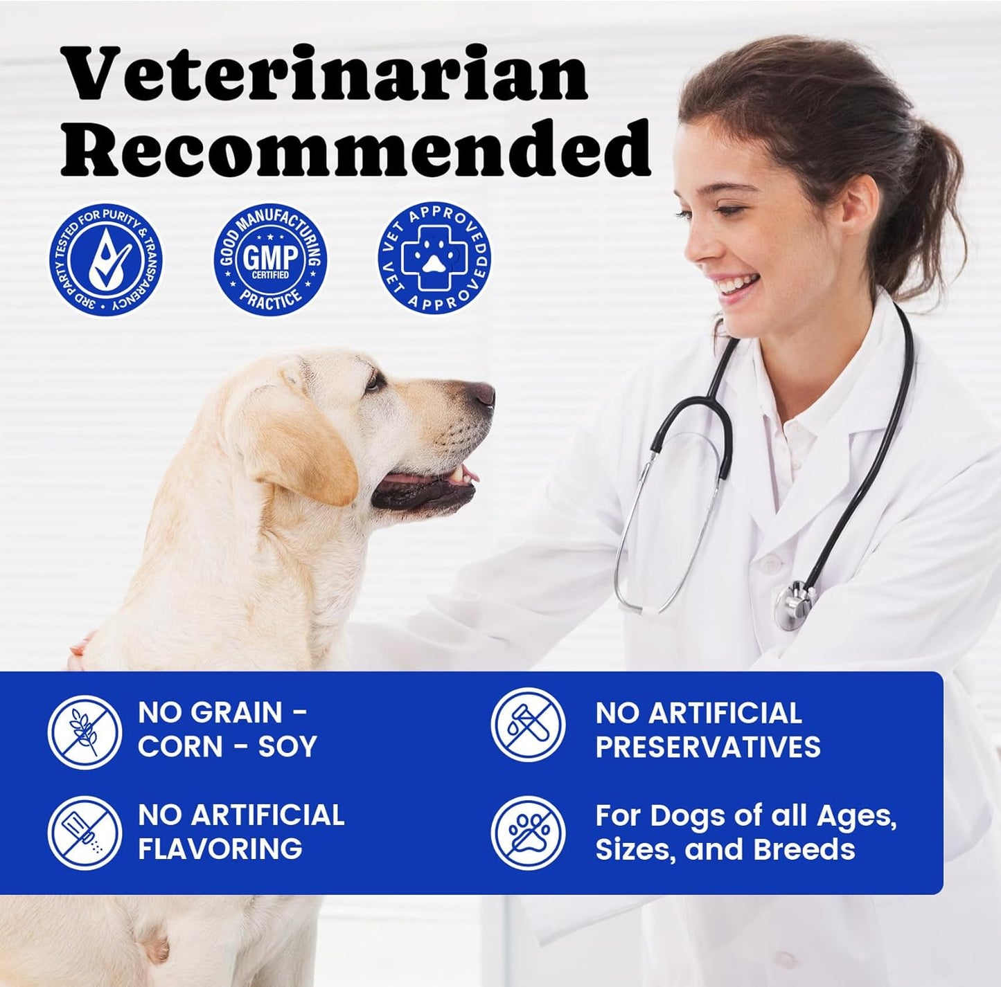 Omega 3 for Dogs – Salmon Oil for Dogs Skin & Coat Health, Fish Oil Supplement for Dog Shedding, Itch & Hot Spot Relief, Allergy Chews with EPA & DHA Fatty Acids for Skin & Joint Support - 180 Ct