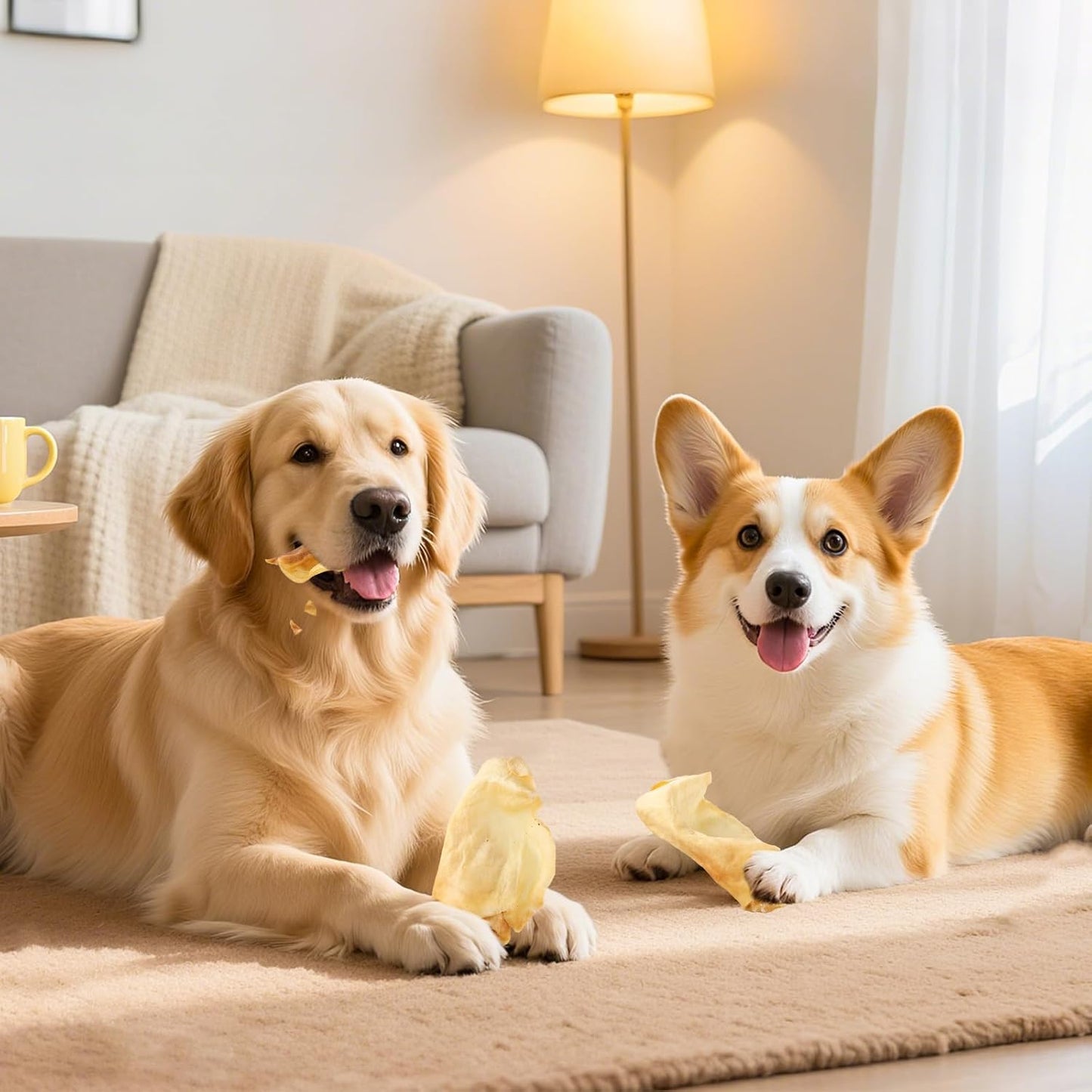 100% Natural Real Cow Ears for Dogs - Single Ingredient Dental Chew, Long-Lasting Treats for All Breeds (Small/Medium/Large) | High Protein, Easily Digestible(120g)