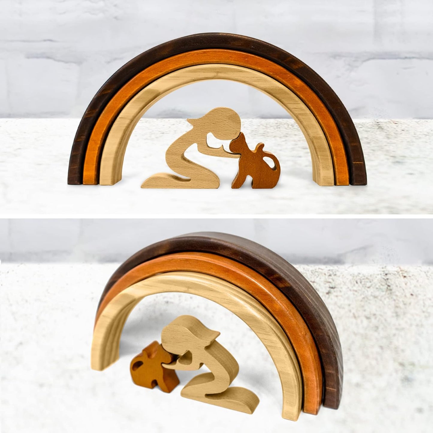 Capti Rainbow Bridge Cat Memorial Gifts - I'll Meet You at The Rainbow Bridge - Pet Loss Gifts, Bereavement, Sympathy Keepsake Cat Mom Gifts for Loss of Pet