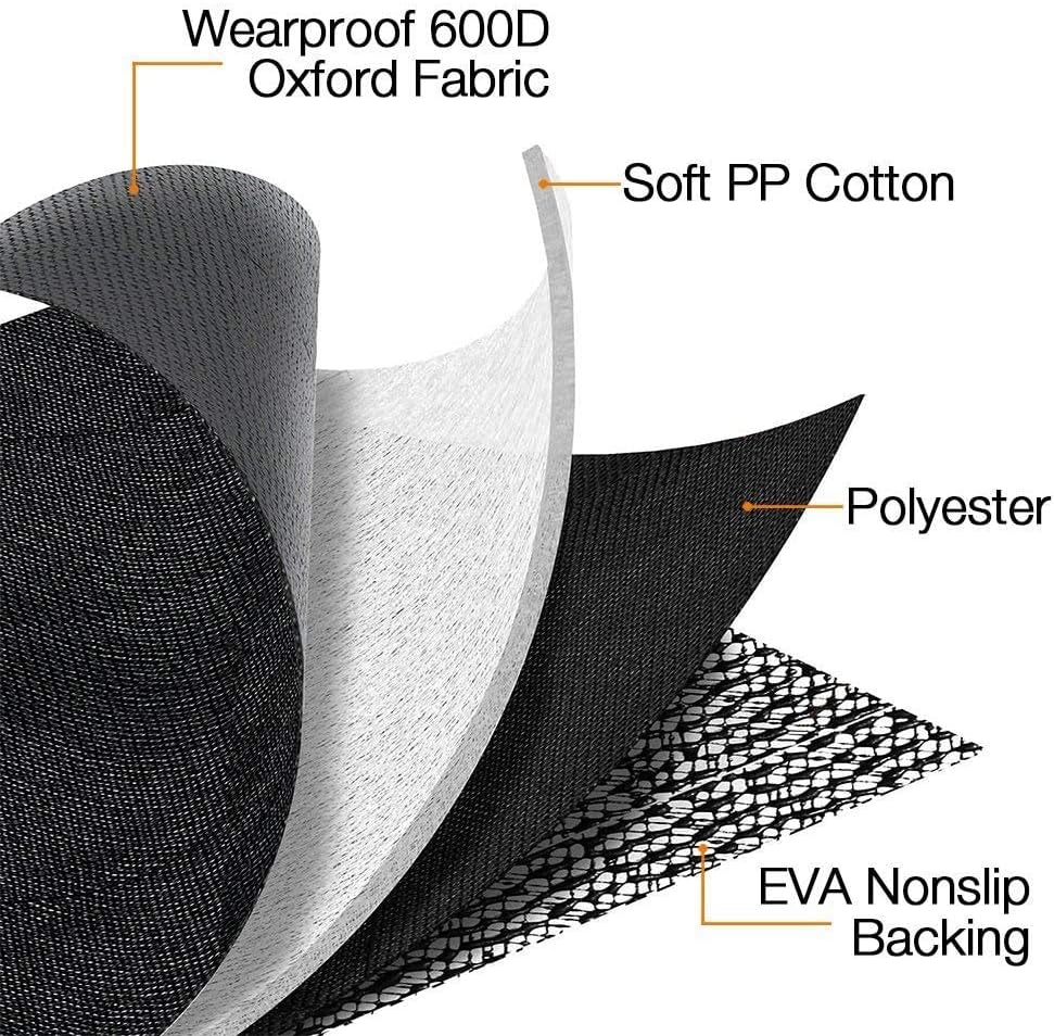 Dog Car Seat Cover for Back Seat Waterproof Bench Seat Cover Protector Nonslip Durable Soft Pet Dog Back Seat Cover for Car, Truck, & SUV (Black)