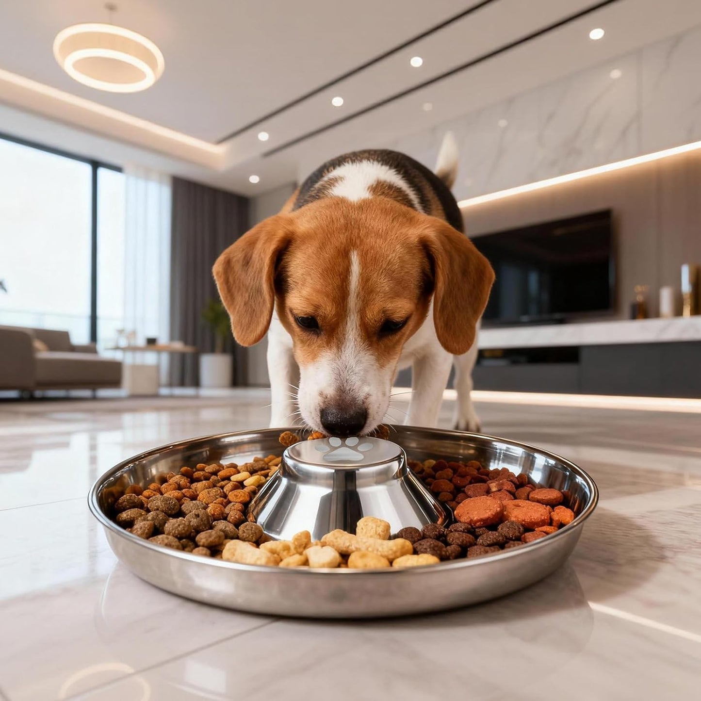 Stainless Steel Dog Bowls, Thickened Durable Replacement Bowls,Slow Feeder Pet Bowl for Cat or Dog Food or Water Dish